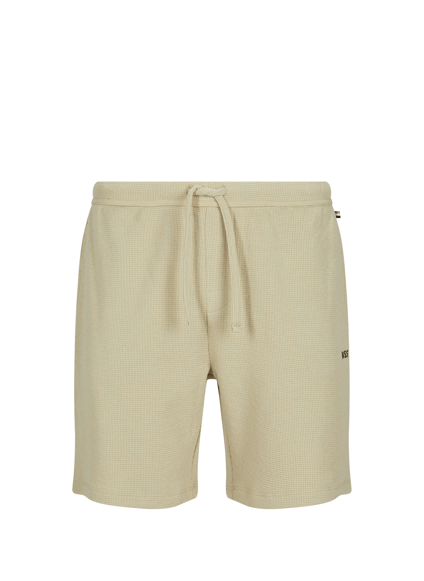 Short recto en mezcla de algodón piqué. BOSS Verde