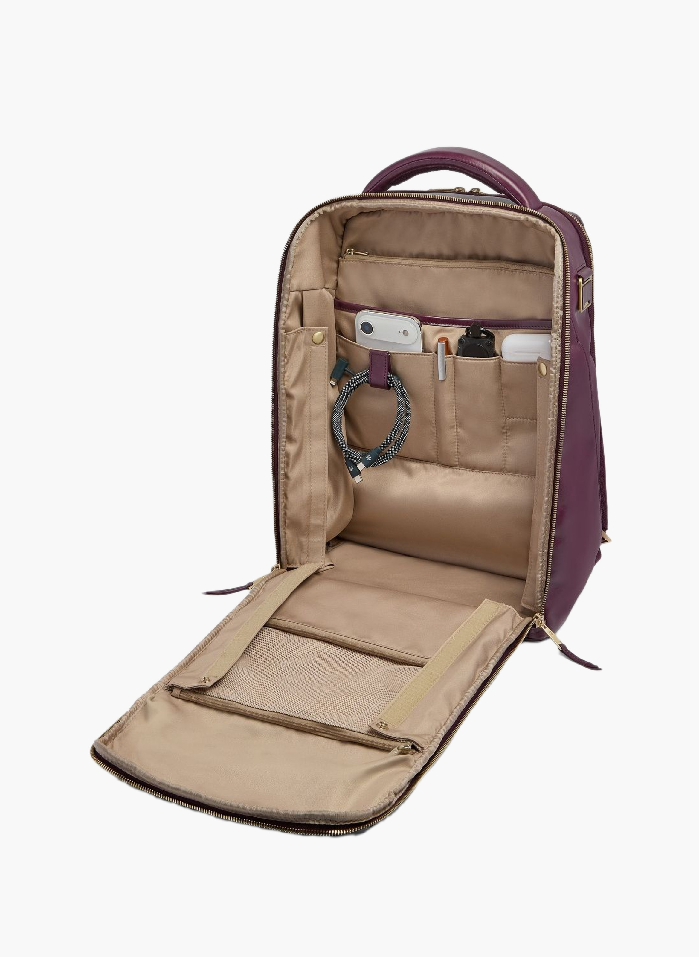 Rugzak voor 14" laptop, aanpasbaar | Rood PIQUADRO Heren