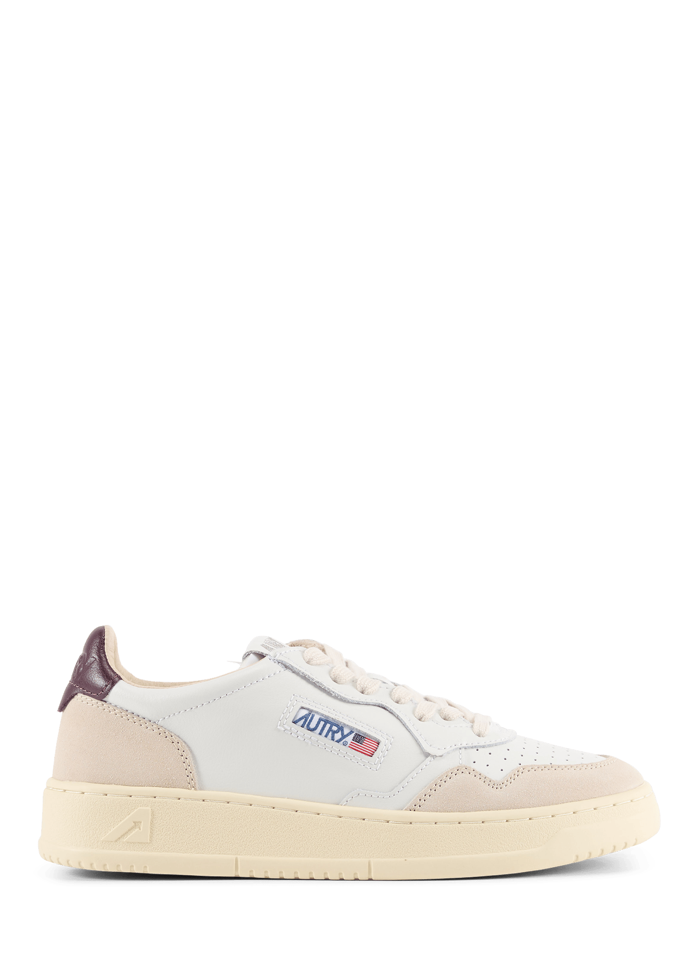 Low-top sneakers in two-tone Medalist material AUTRY White