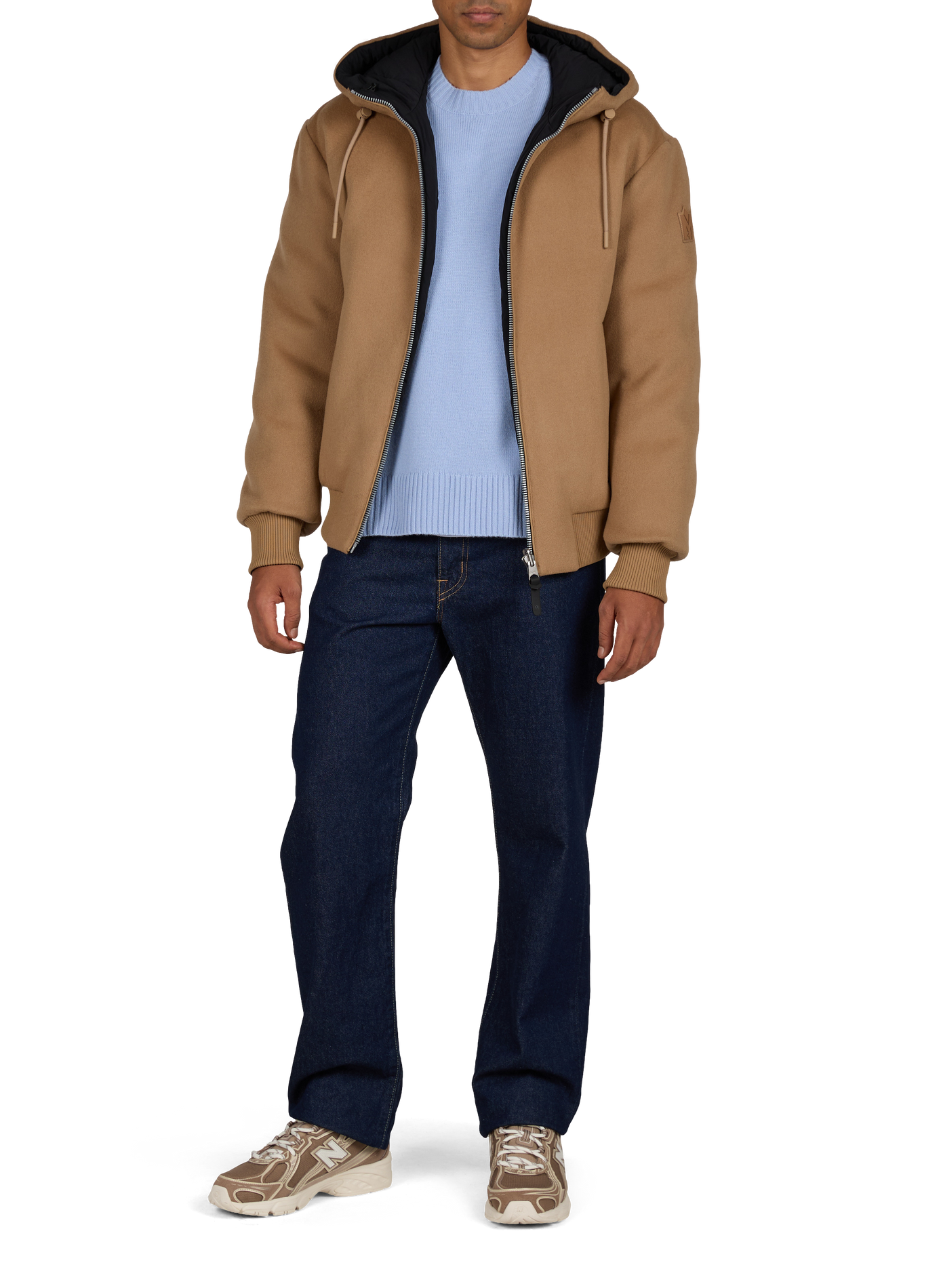 Jacke mit Stehkragen und Kapuze MACKAGE Beige