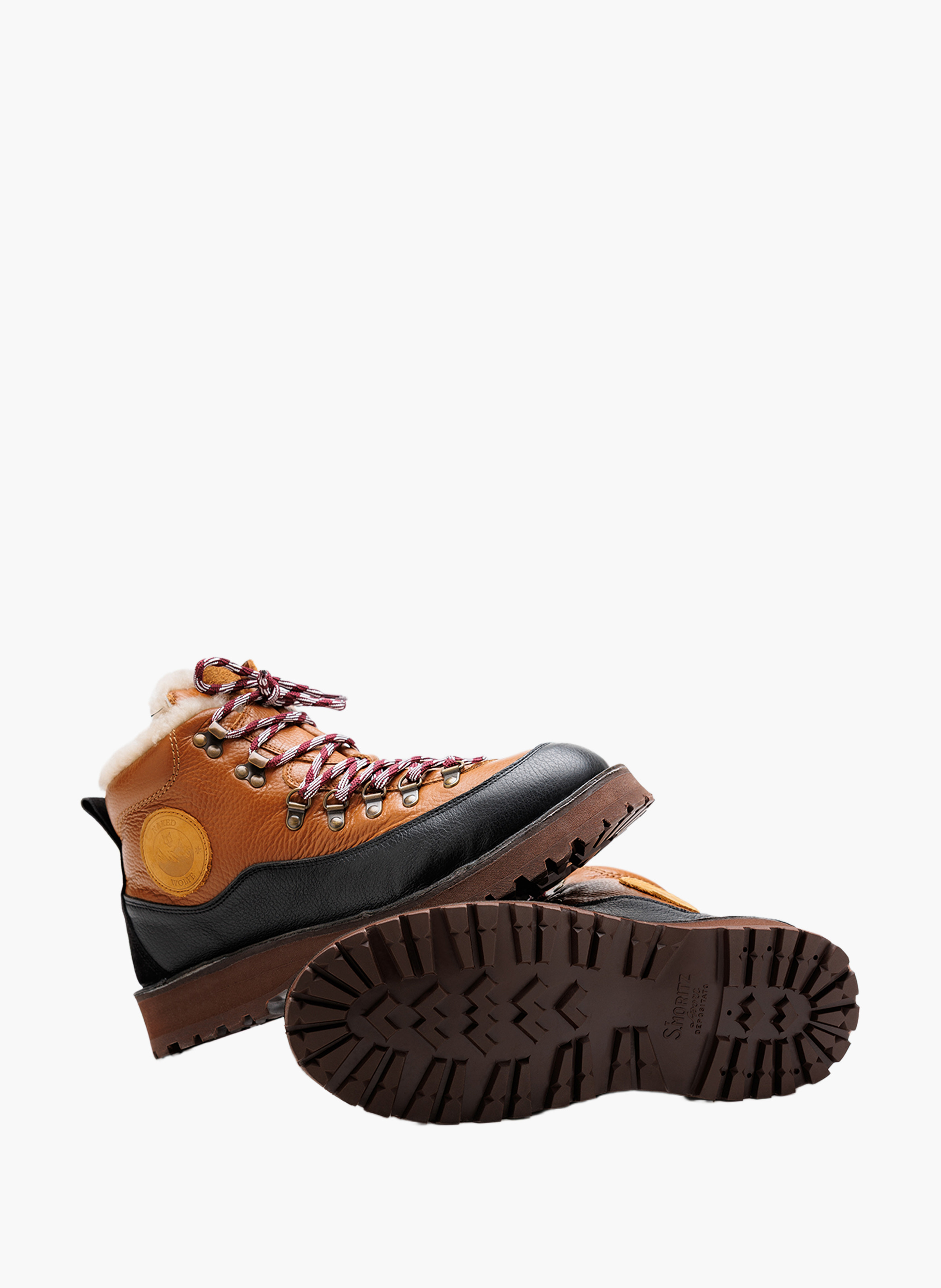 Bottines subzero en cuir NAKED WOLFE Marron