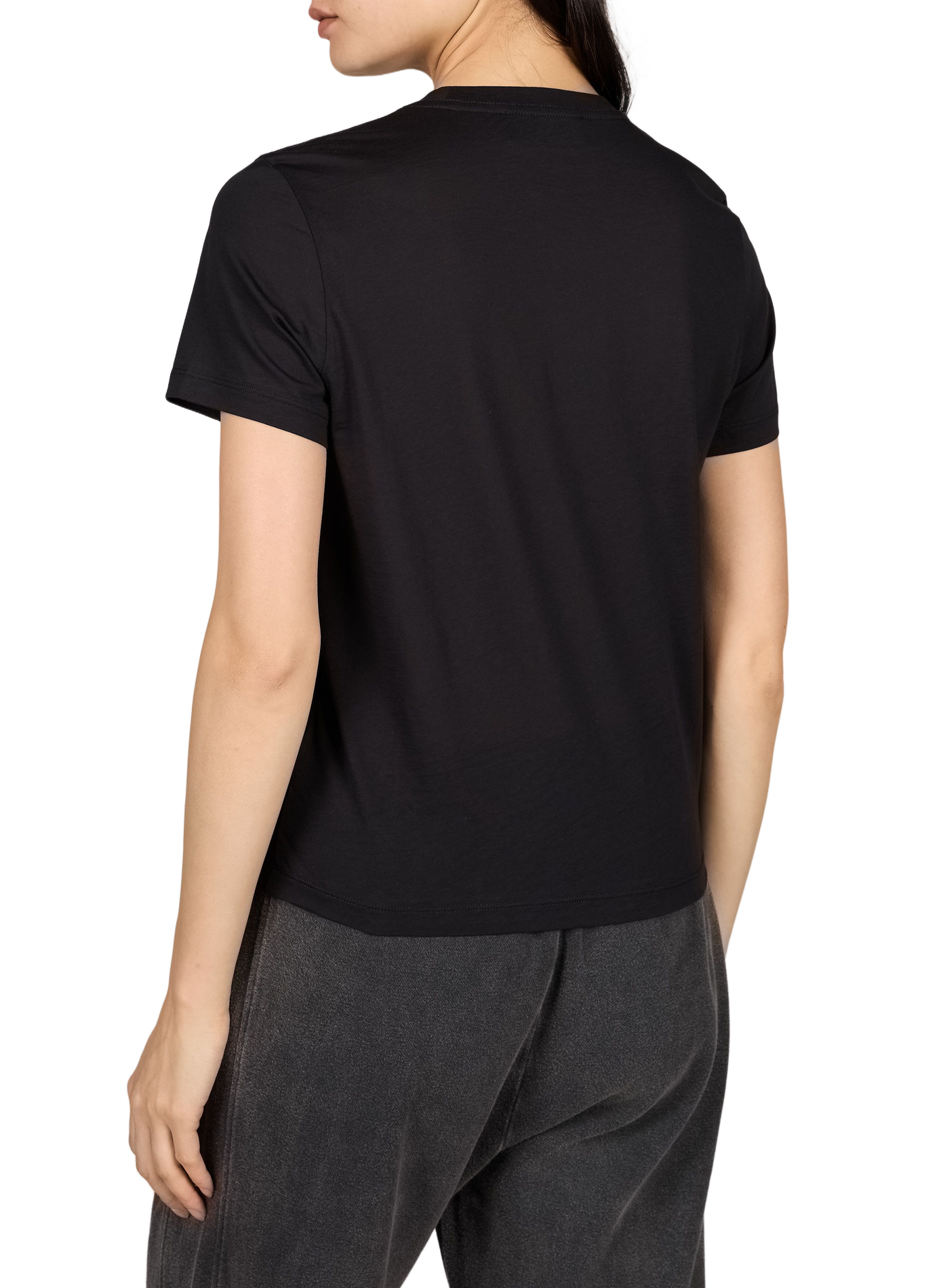 Recht T-shirt met zeefdrukprint AMIRI Zwart