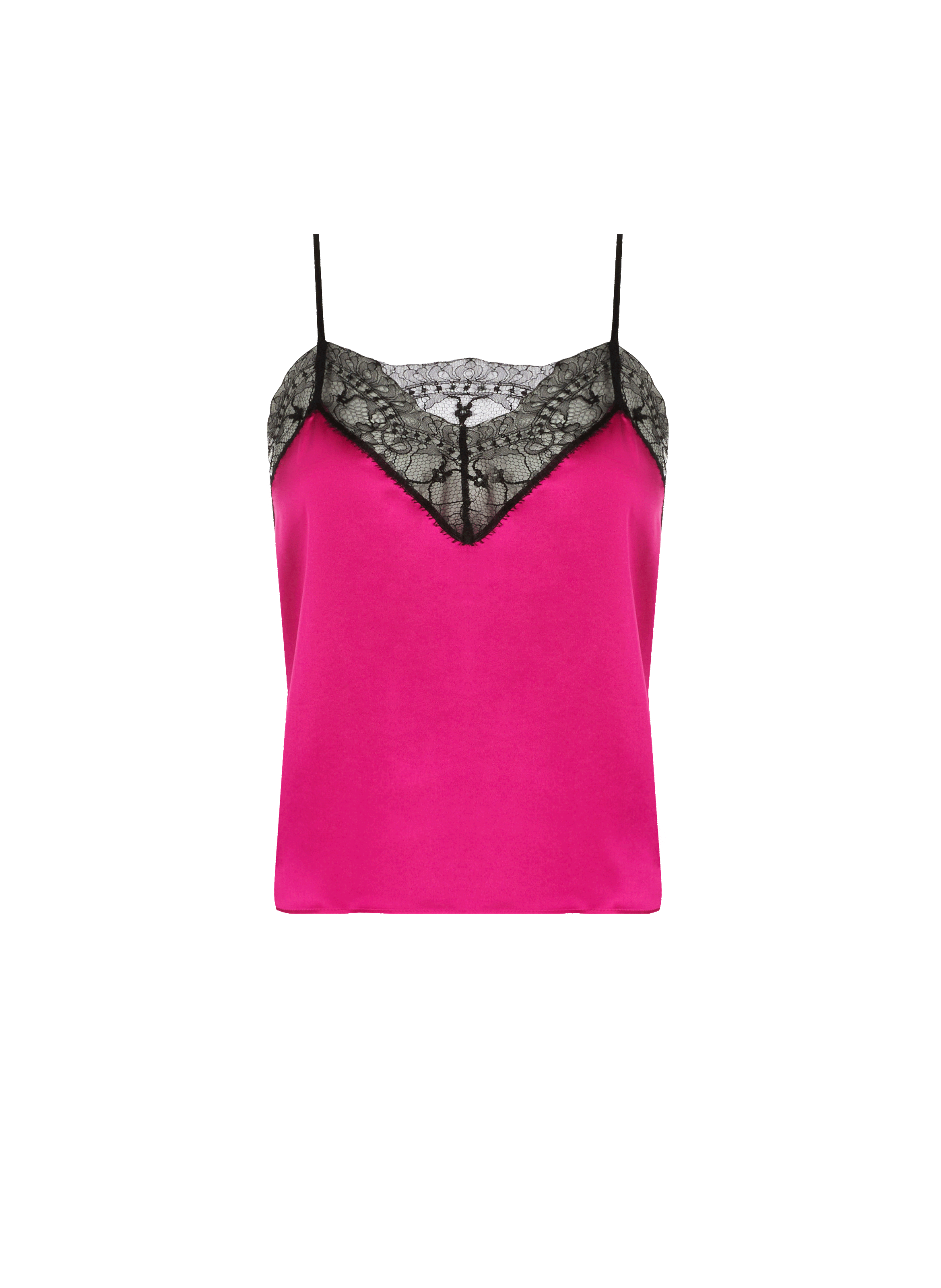 Top à bretelle en soie