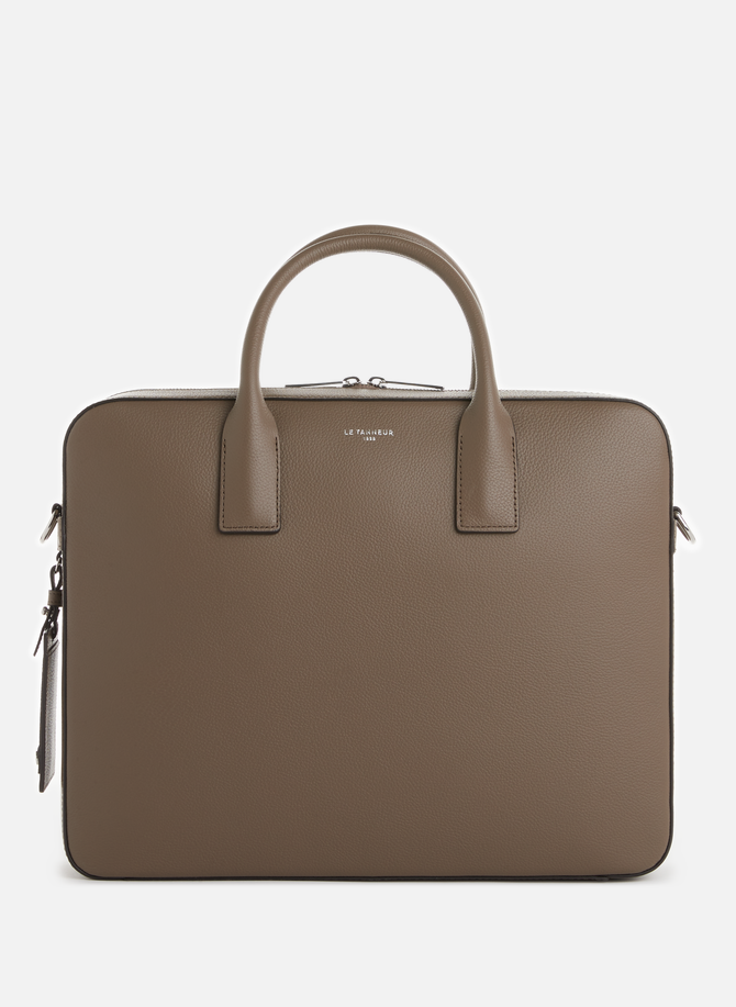 Emile 14? leather briefcase  LE TANNEUR