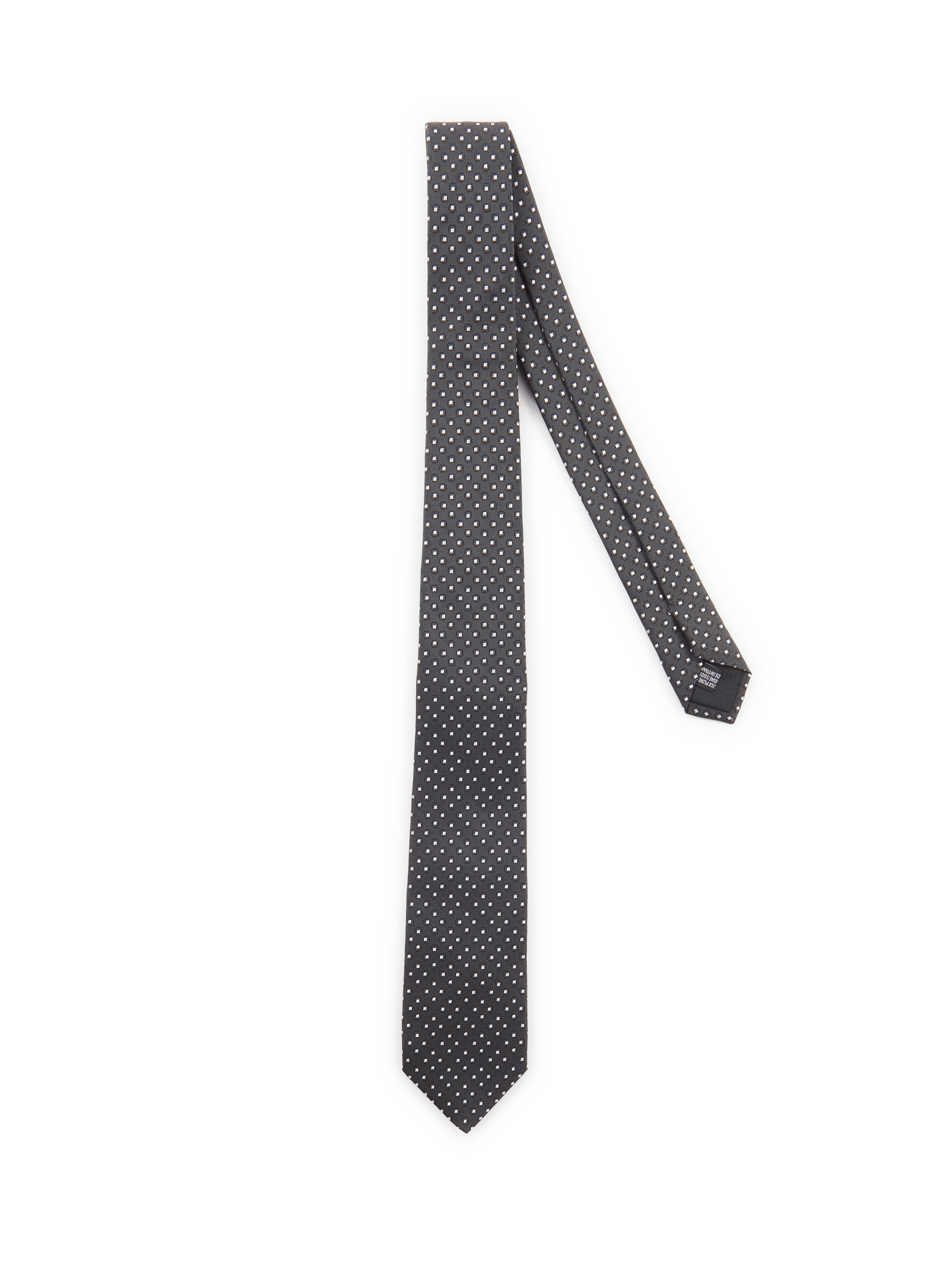 Silk patterned tie  CERRUTI Black