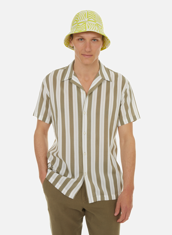 SELECTED Striped shirt  Green