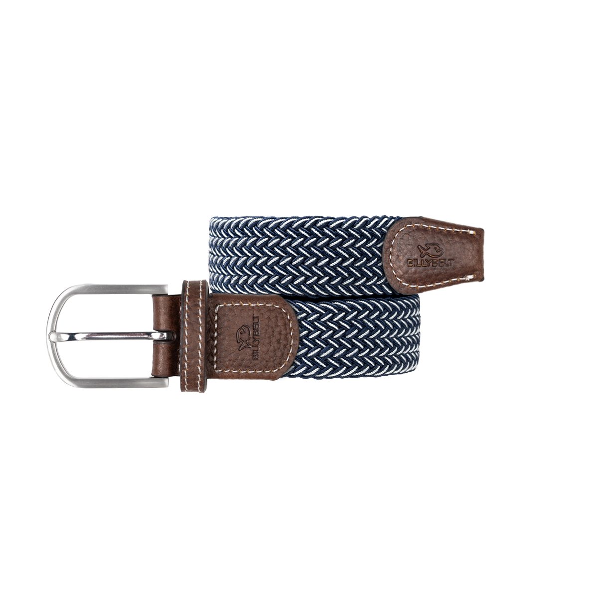 Ceinture tressée élastique multicolore BILLYBELT Bleu