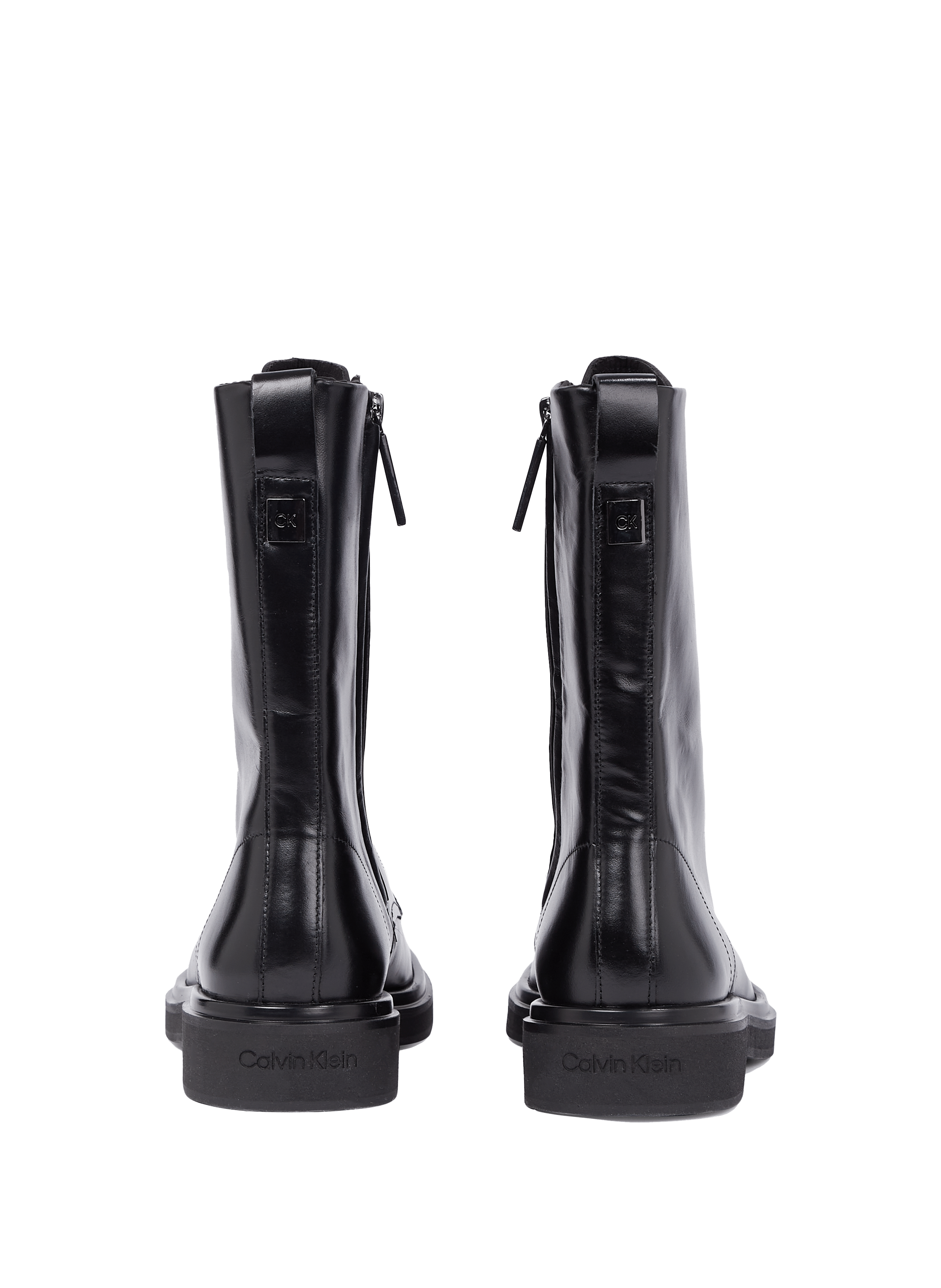 Ankle boots with silver tips CALVIN KLEIN Black