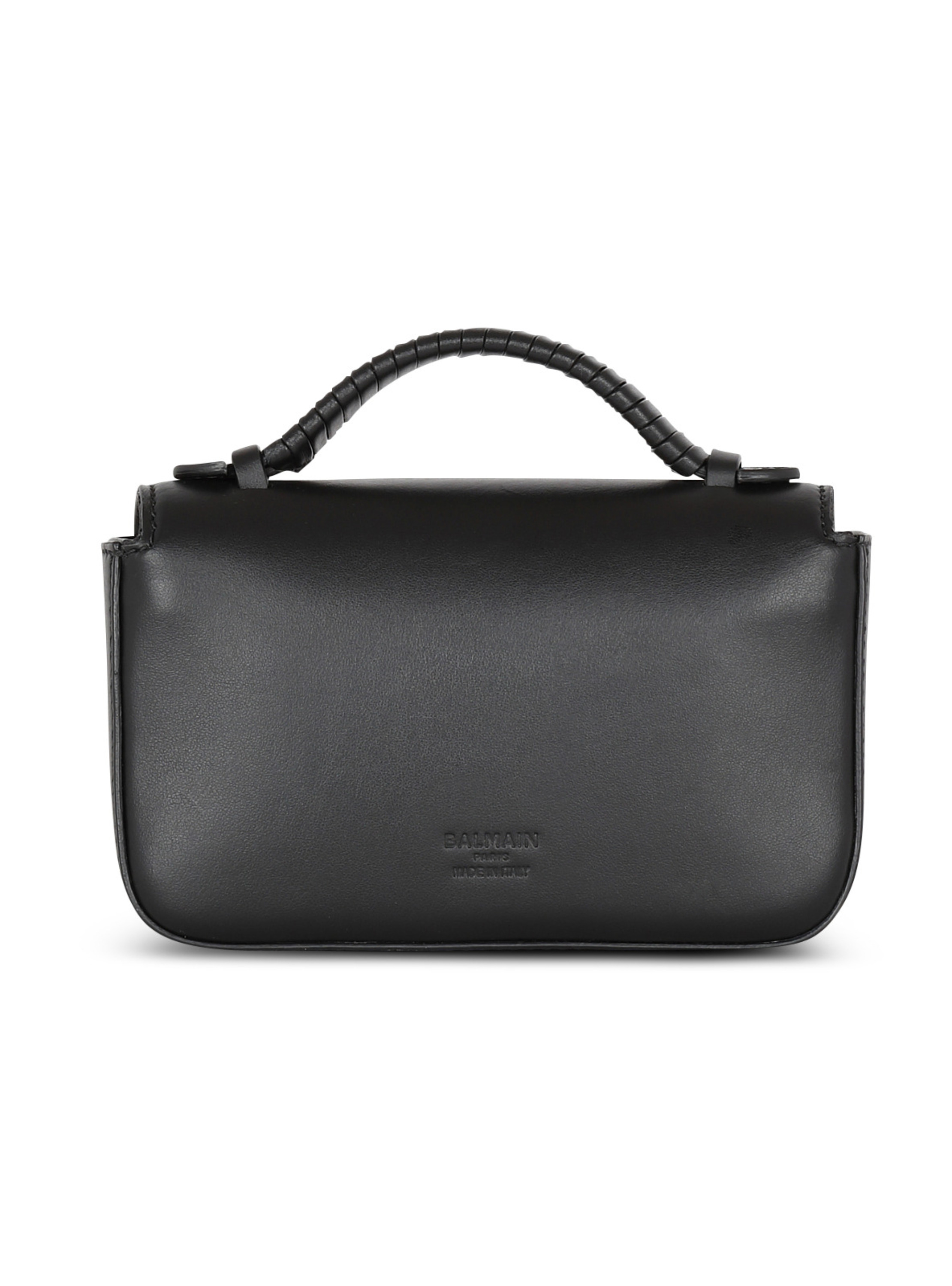 Sac b-buzz mini en cuir BALMAIN Noir