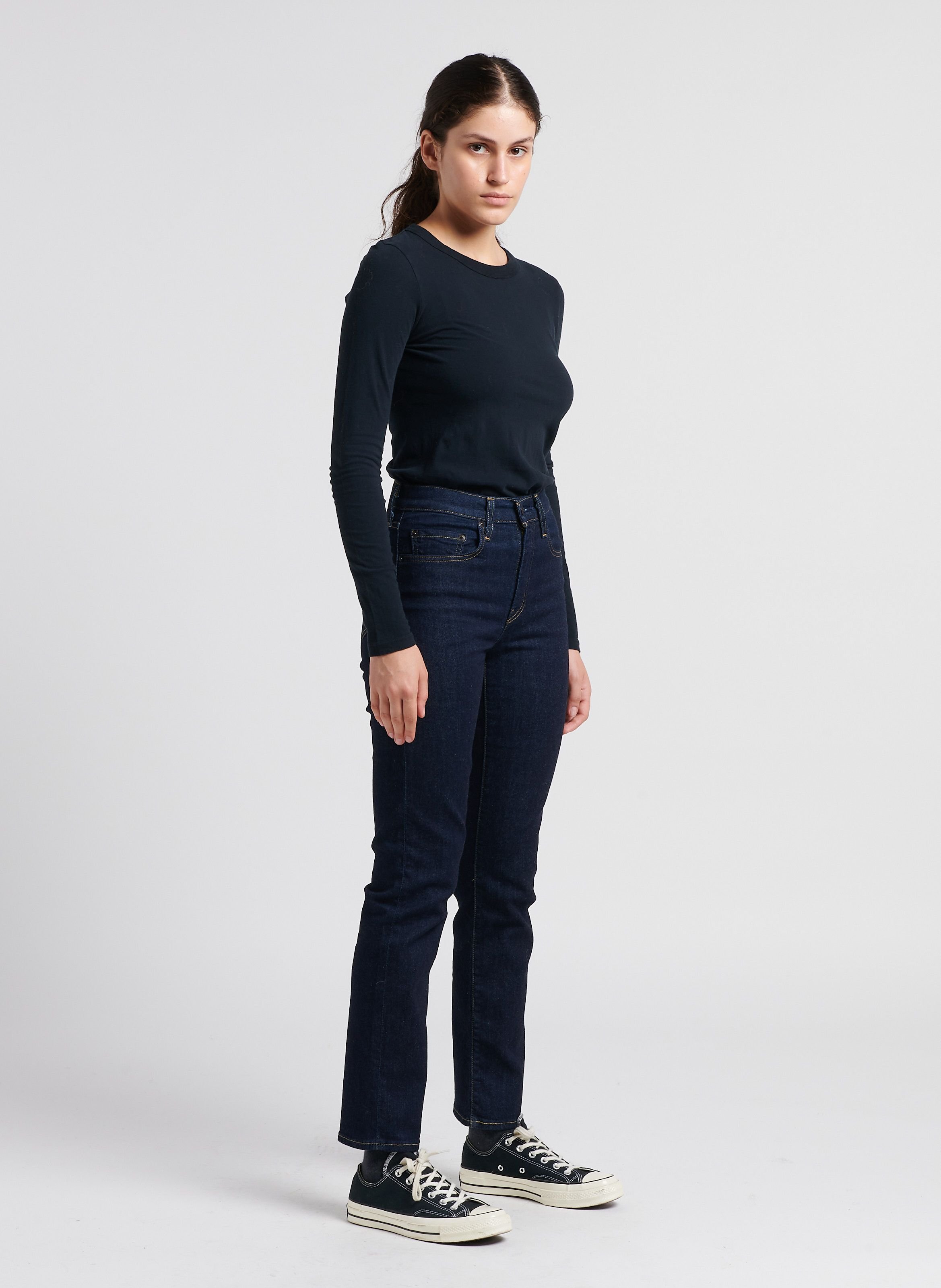 Tee-shirt à col rond en coton gamipy AMERICAN VINTAGE Noir