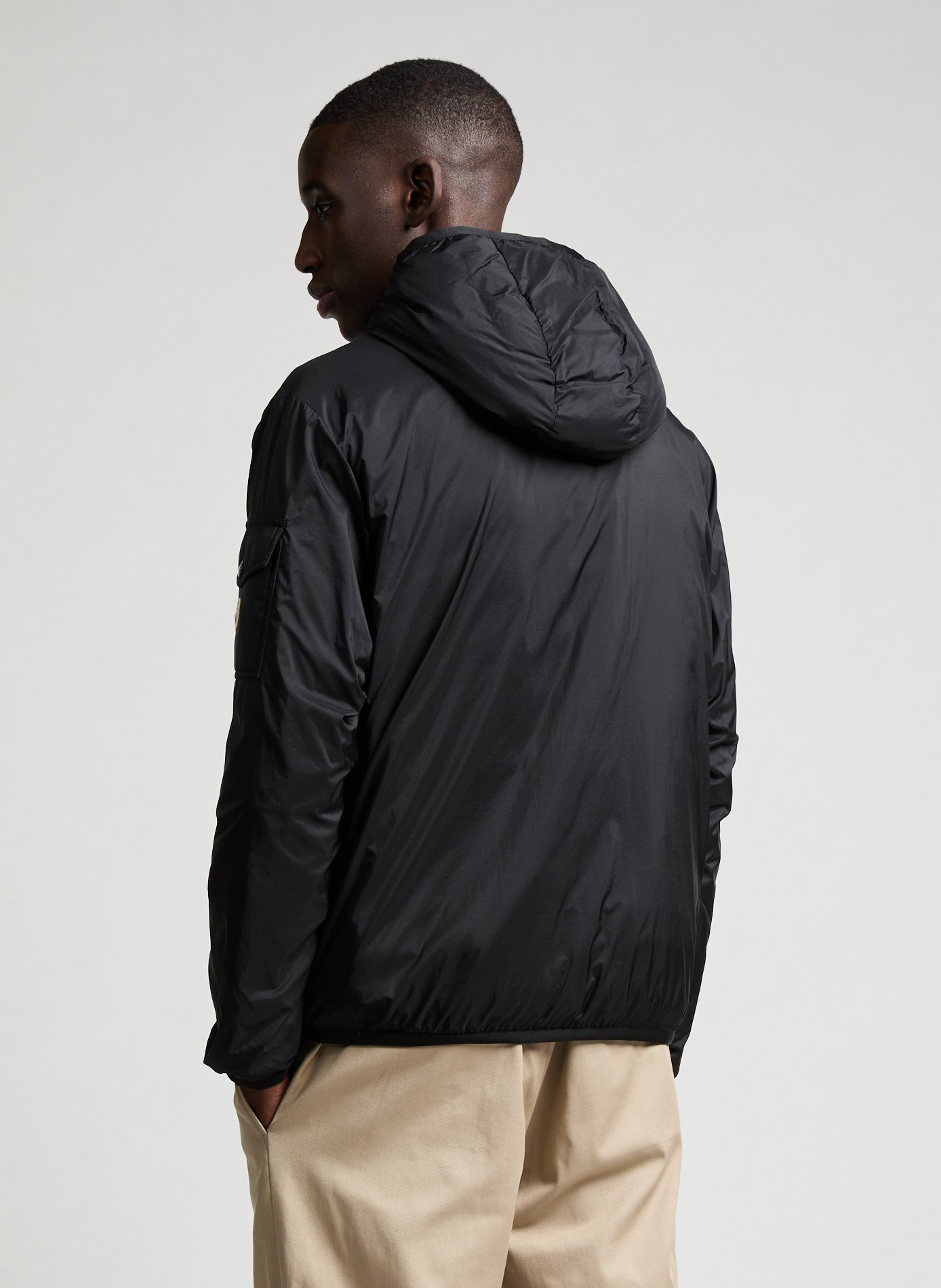 Short hooded down jacket MONCLER Black