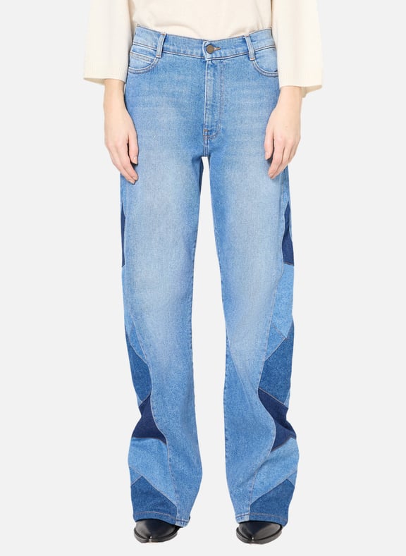 Jean bootcut à patchwork - lenka Bleu by GERARD DAREL GERARD DAREL Jean bootcut à patchwork - lenka Bleu