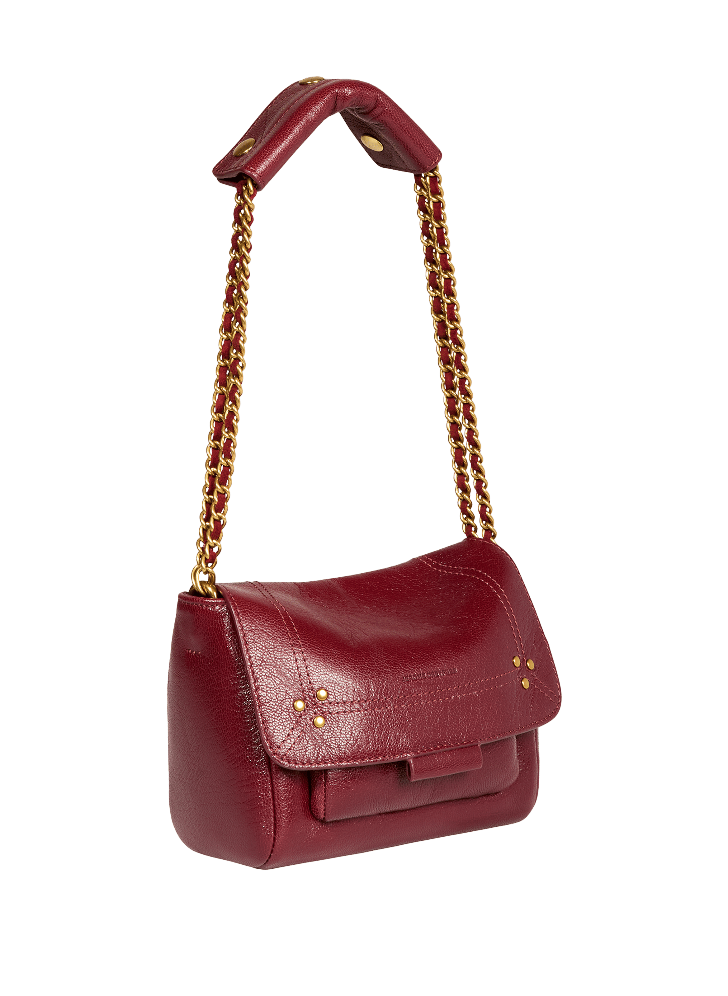 Sac à bandoulière Lulu S en cuir JÉRÔME DREYFUSS Rouge