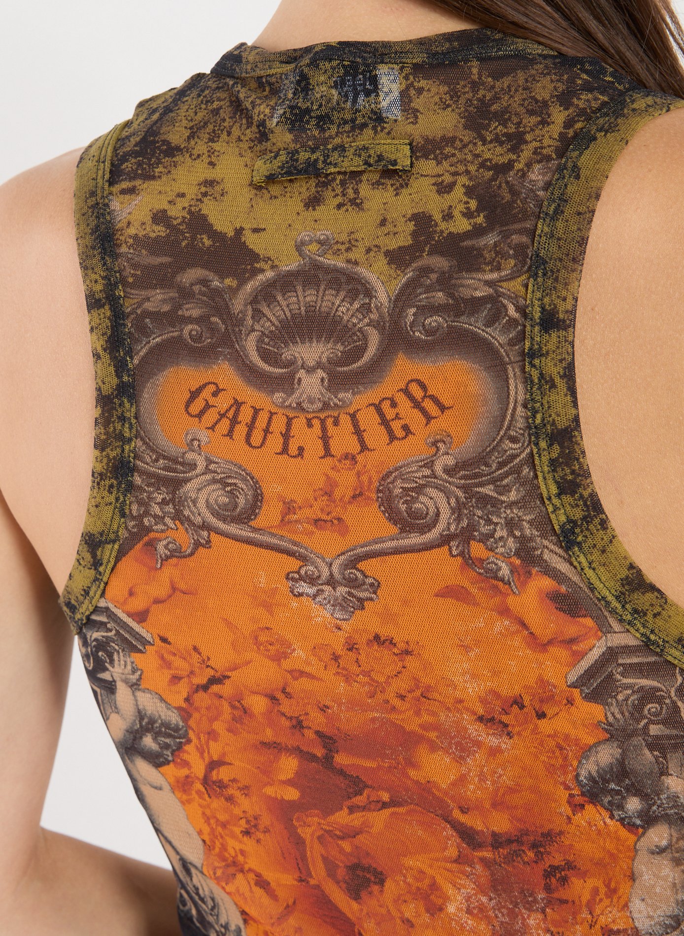 Sleeveless printed top JEAN PAUL GAULTIER Multicolour