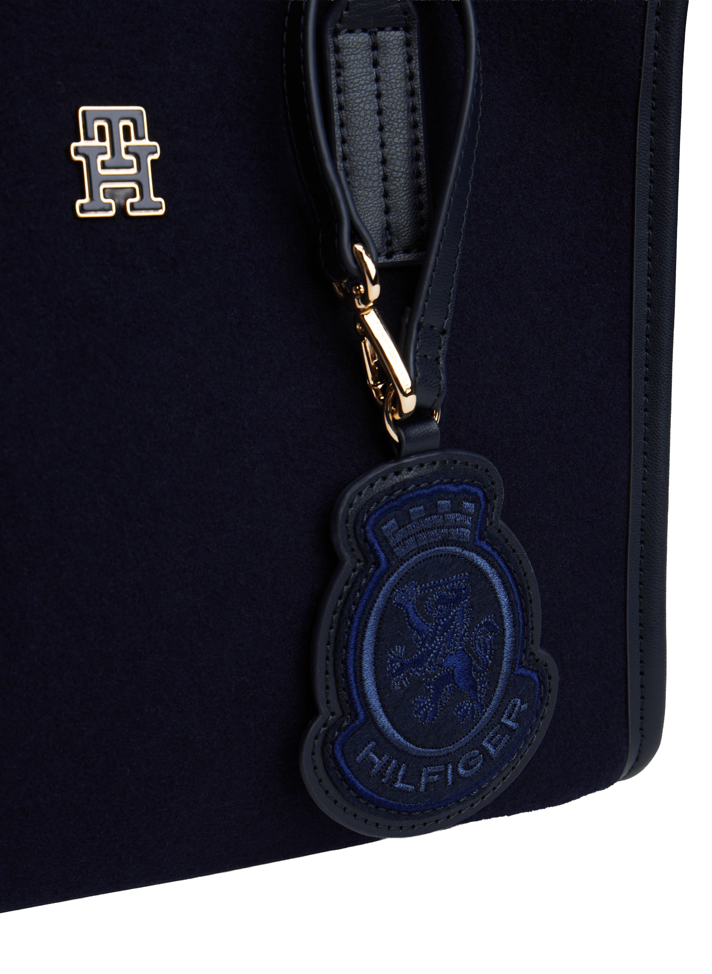 Sac à main feutre TOMMY HILFIGER Bleu