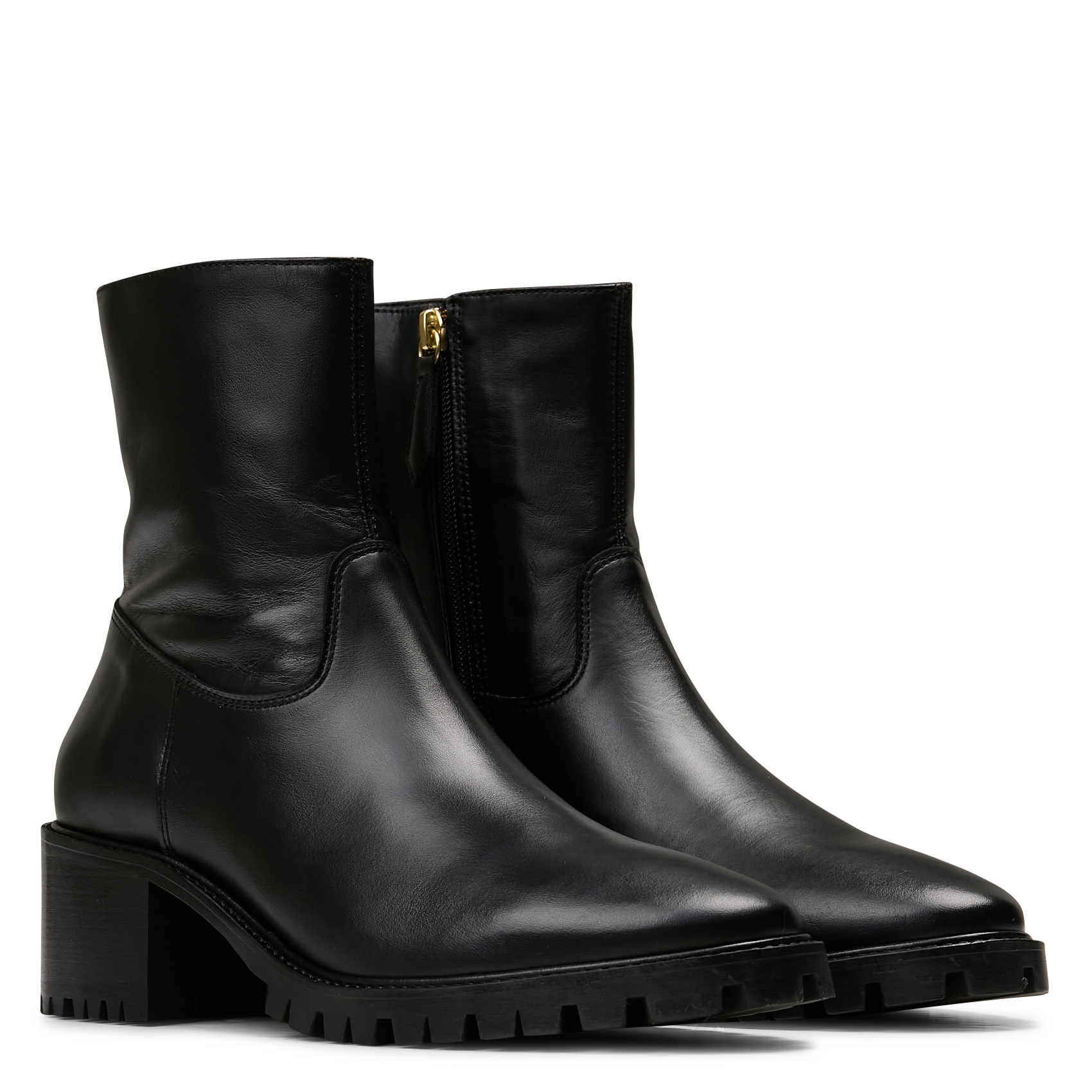 Bottines en cuir velours n°79 RIVECOUR Noir