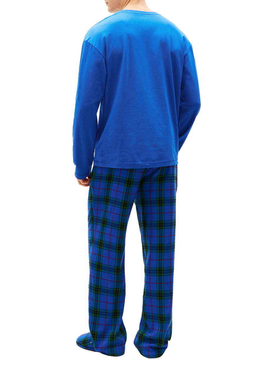 Pyjama deux pièces en coton TOMMY HILFIGER Bleu