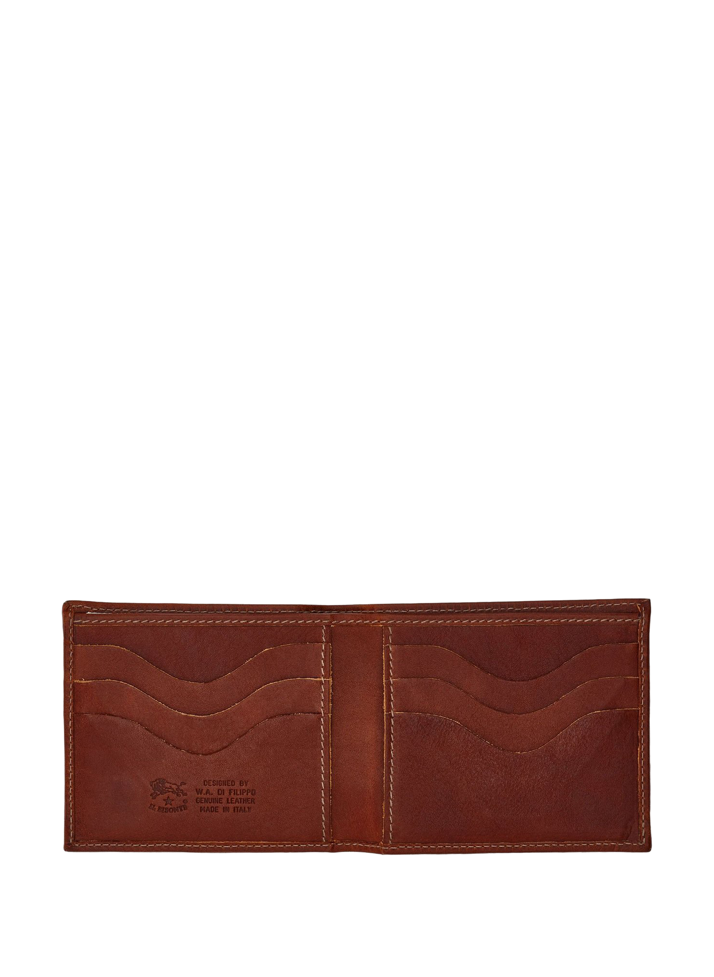 Portefeuille en cuir Marron by IL BISONTE IL BISONTE Portefeuille en cuir Marron