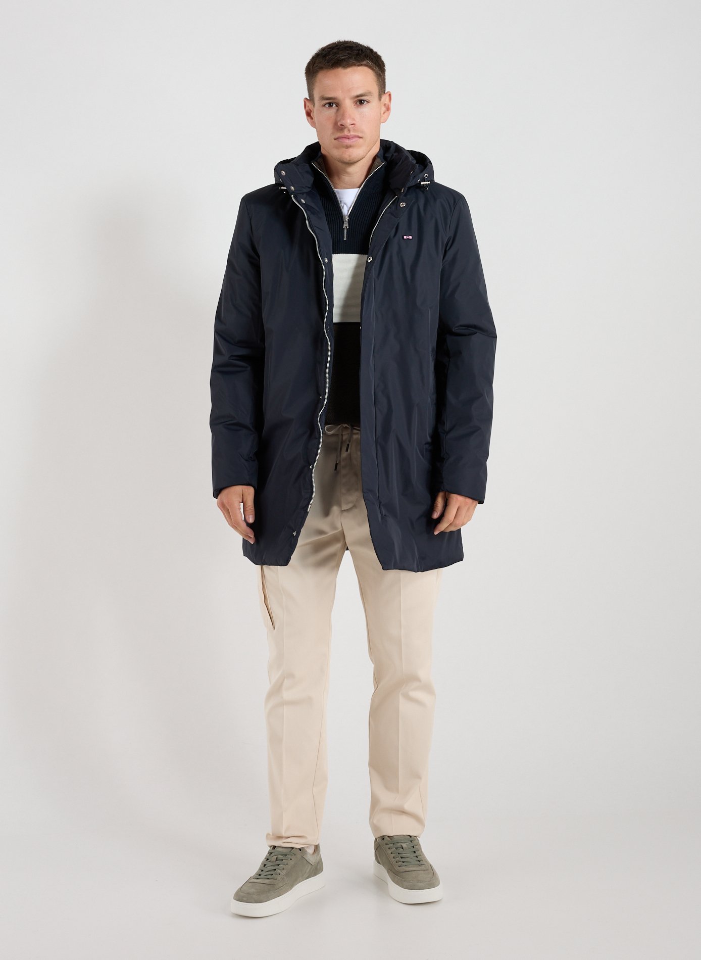 Mid-length jacket EDEN PARK Blue