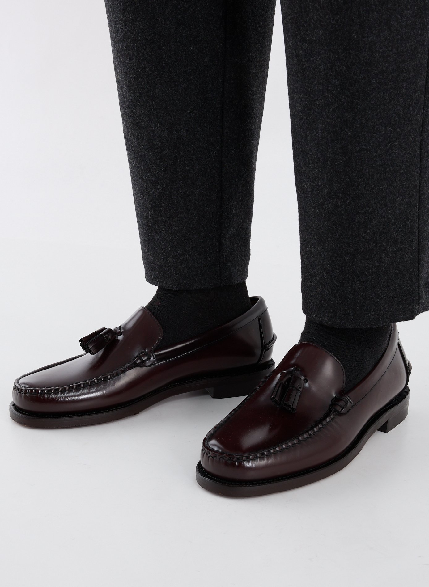 Plain leather moccasins SEBAGO Brown