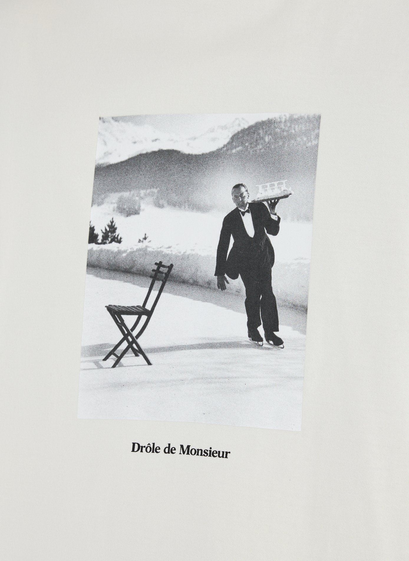 T-Shirt ample sérigraphié en coton DROLE DE MONSIEUR Beige