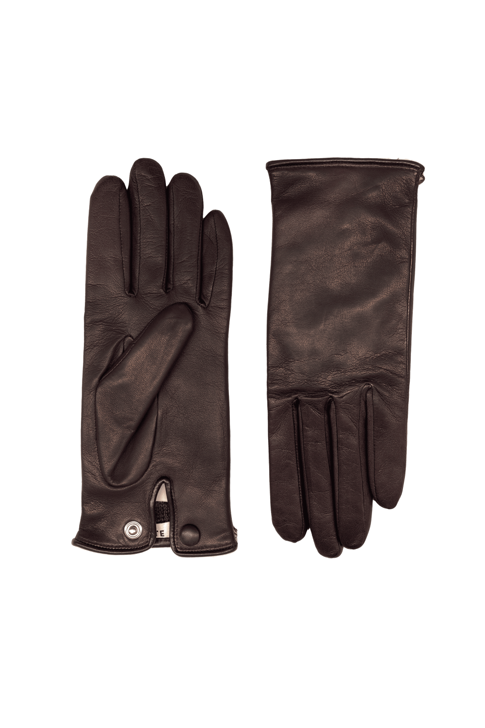 Gants agatha femme cuir doublés alpaga AGNELLE Marron