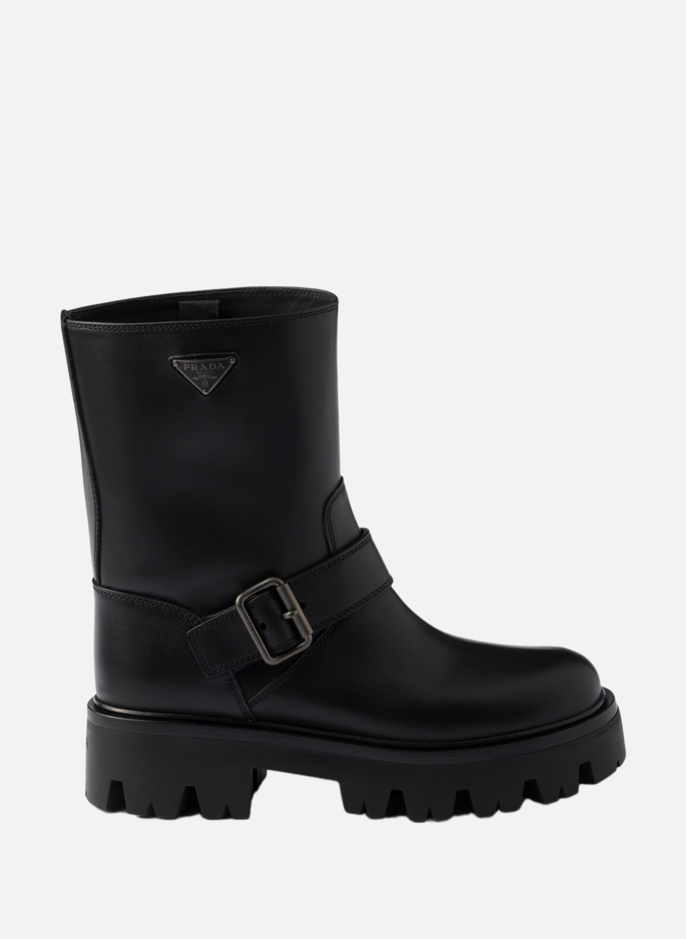 Bottines en cuir PRADA Noir