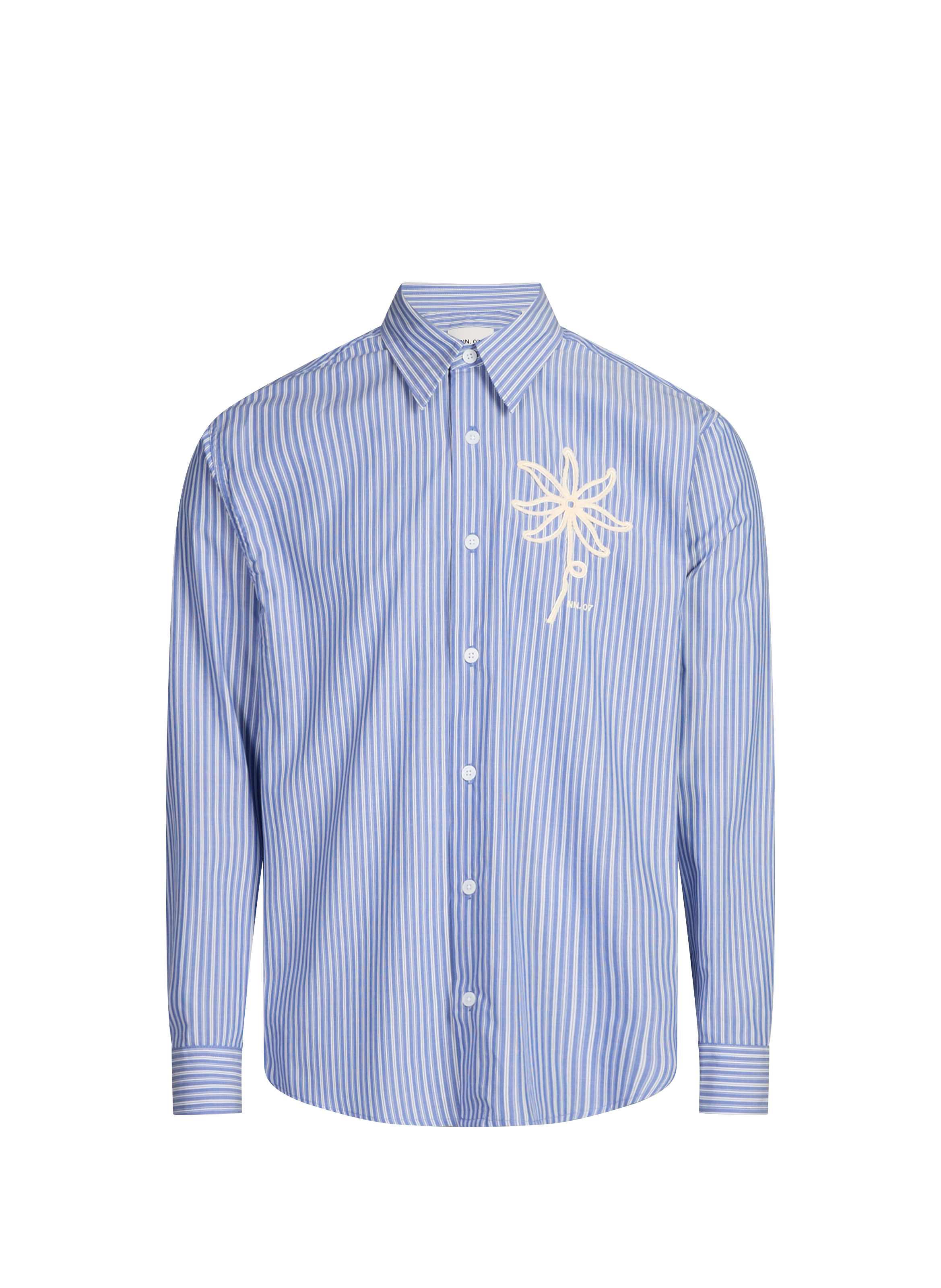 Striped cotton Quinsy straight shirt QUINSY Blue stripe