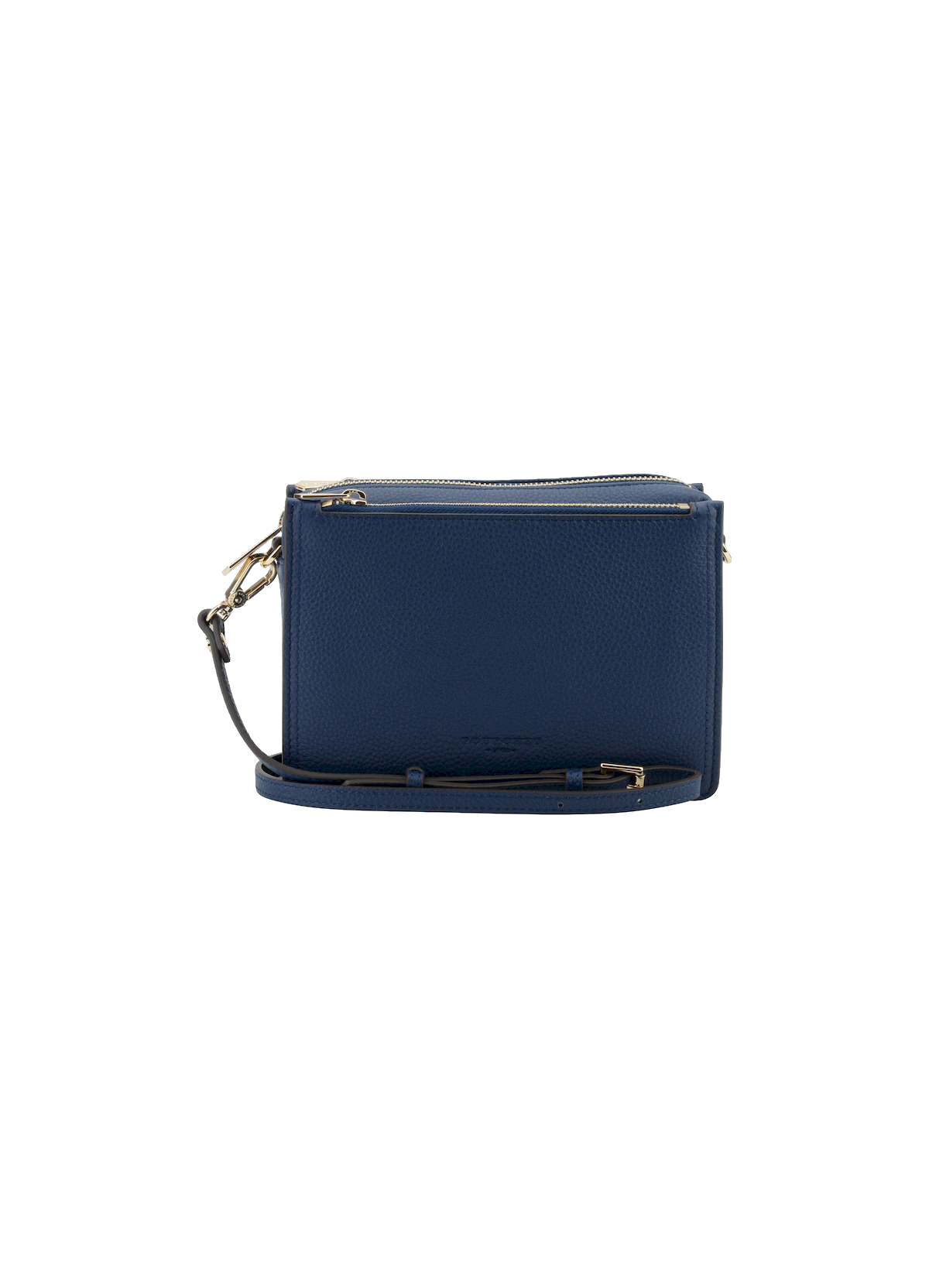 Alesia | sac trotteur gm en cuir de vachette POURCHET Bleu