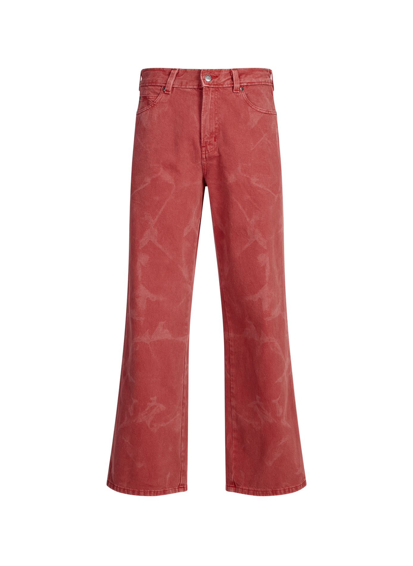 Straight leg jeans with subtle cotton patterns DICKIES Red
