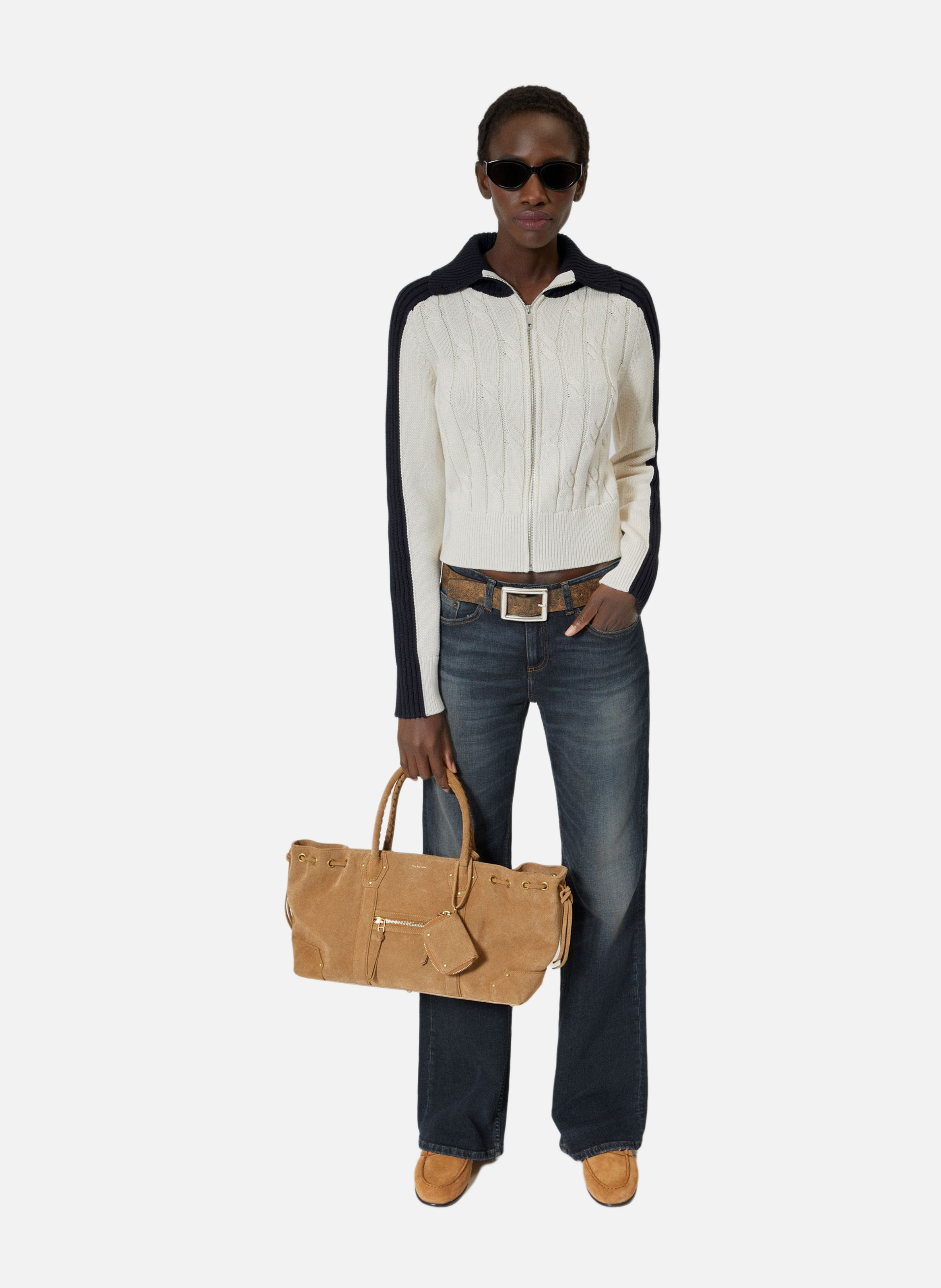 Cardigan en coton THE KOOPLES Beige