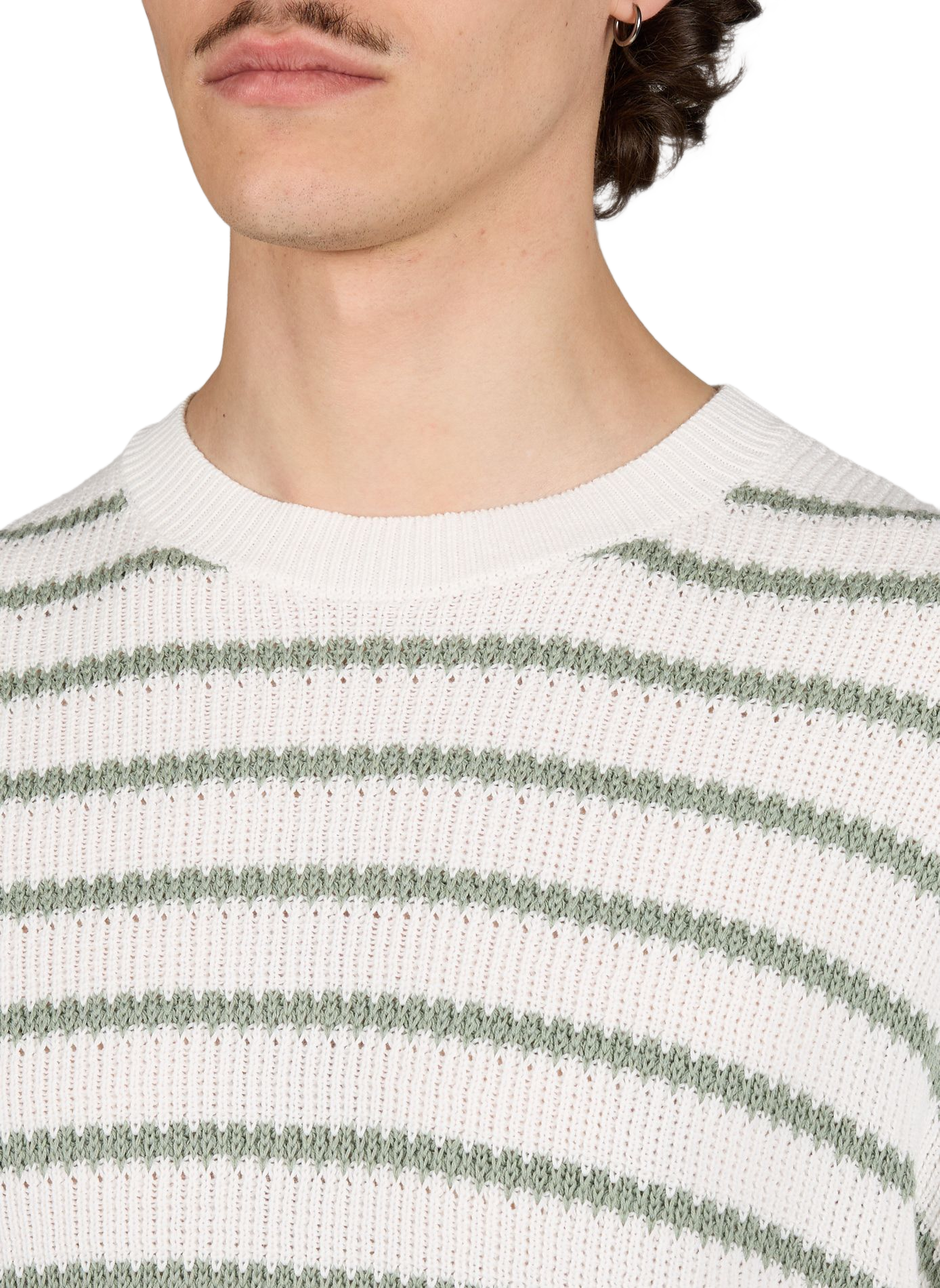 Ribbed Striped Cotton Sweater ARMANI EXCHANGE Multicolour