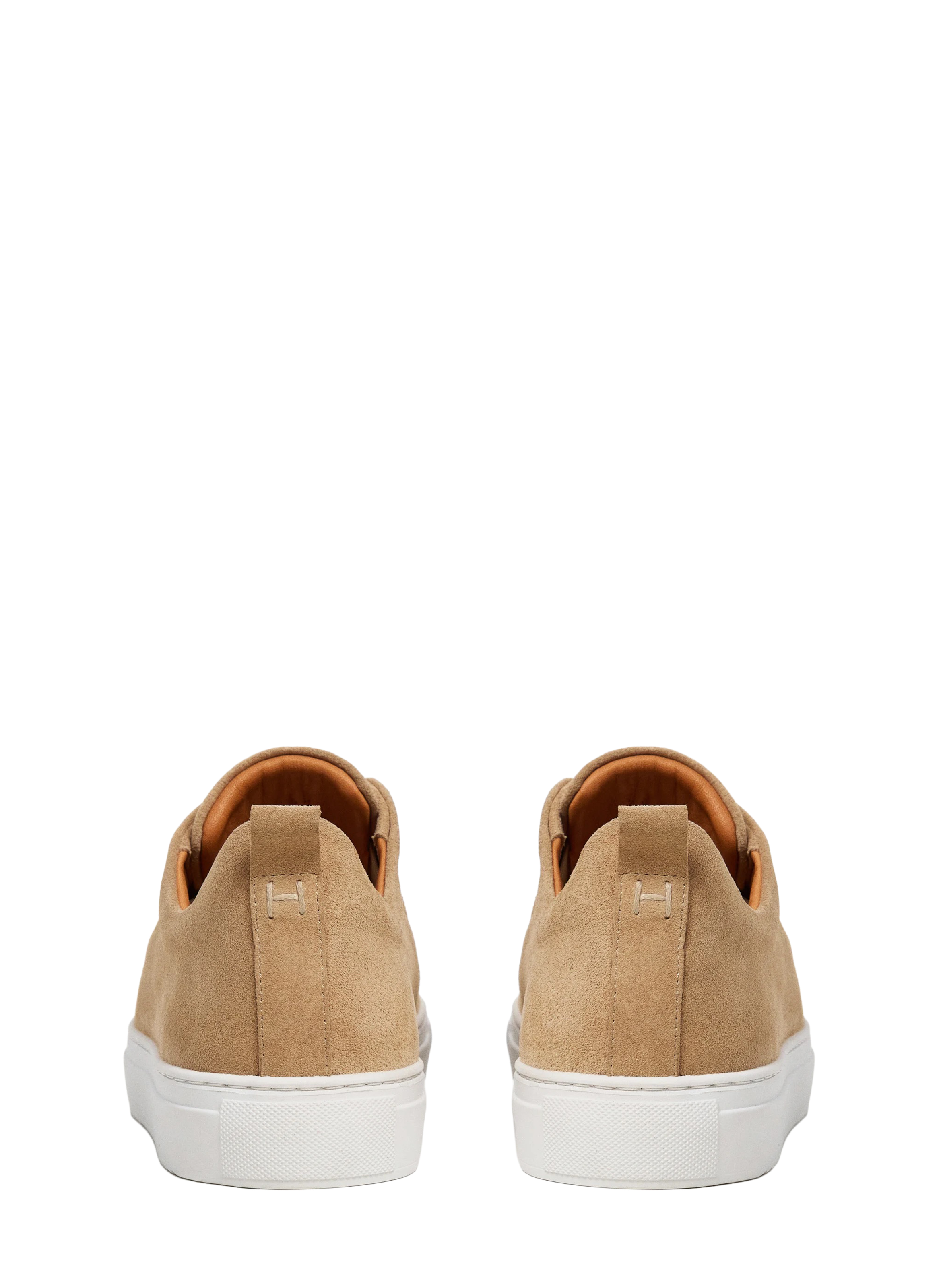 Slip-on low-top suede leather sneakers HACKETT Beige