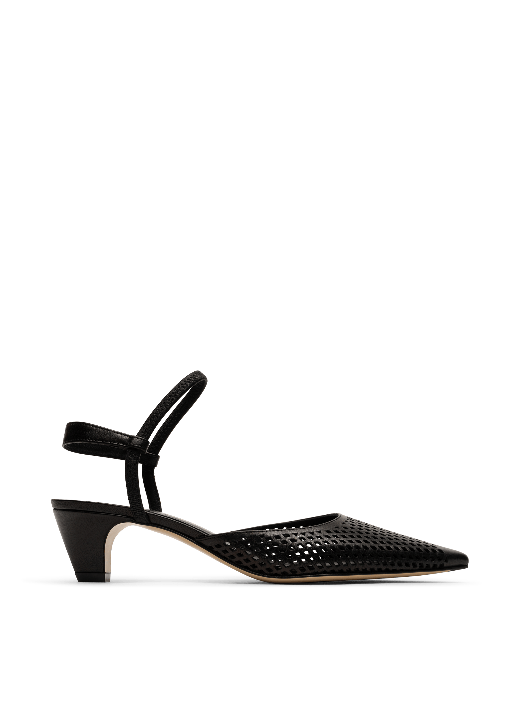 Sling back loro en nappa perfo PARALLELE Noir