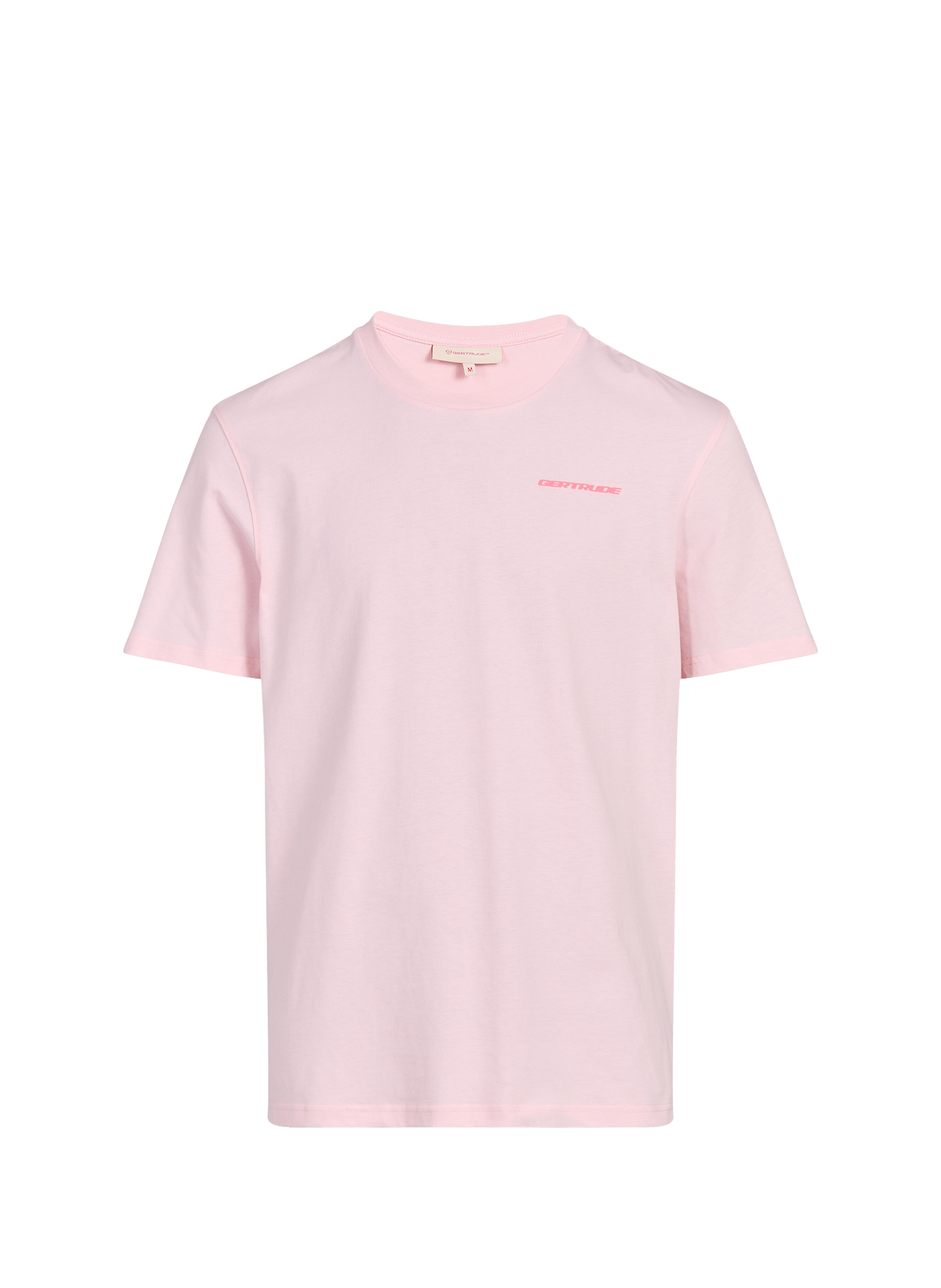 T-shirt droit sérigraphié en coton GERTRUDE ET GASTON Rose