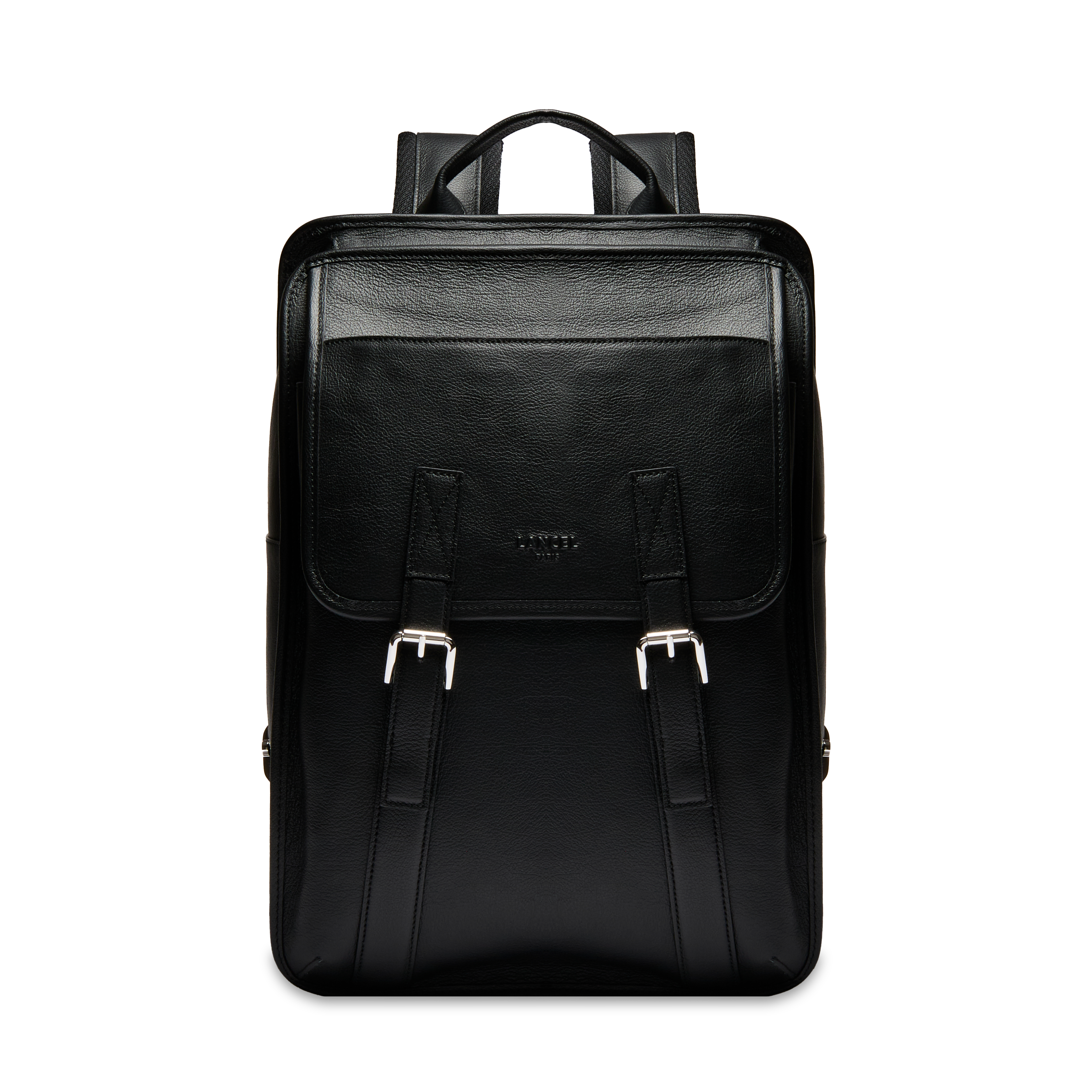 Sac à dos zippé mistral de lancel en cuir LANCEL Noir