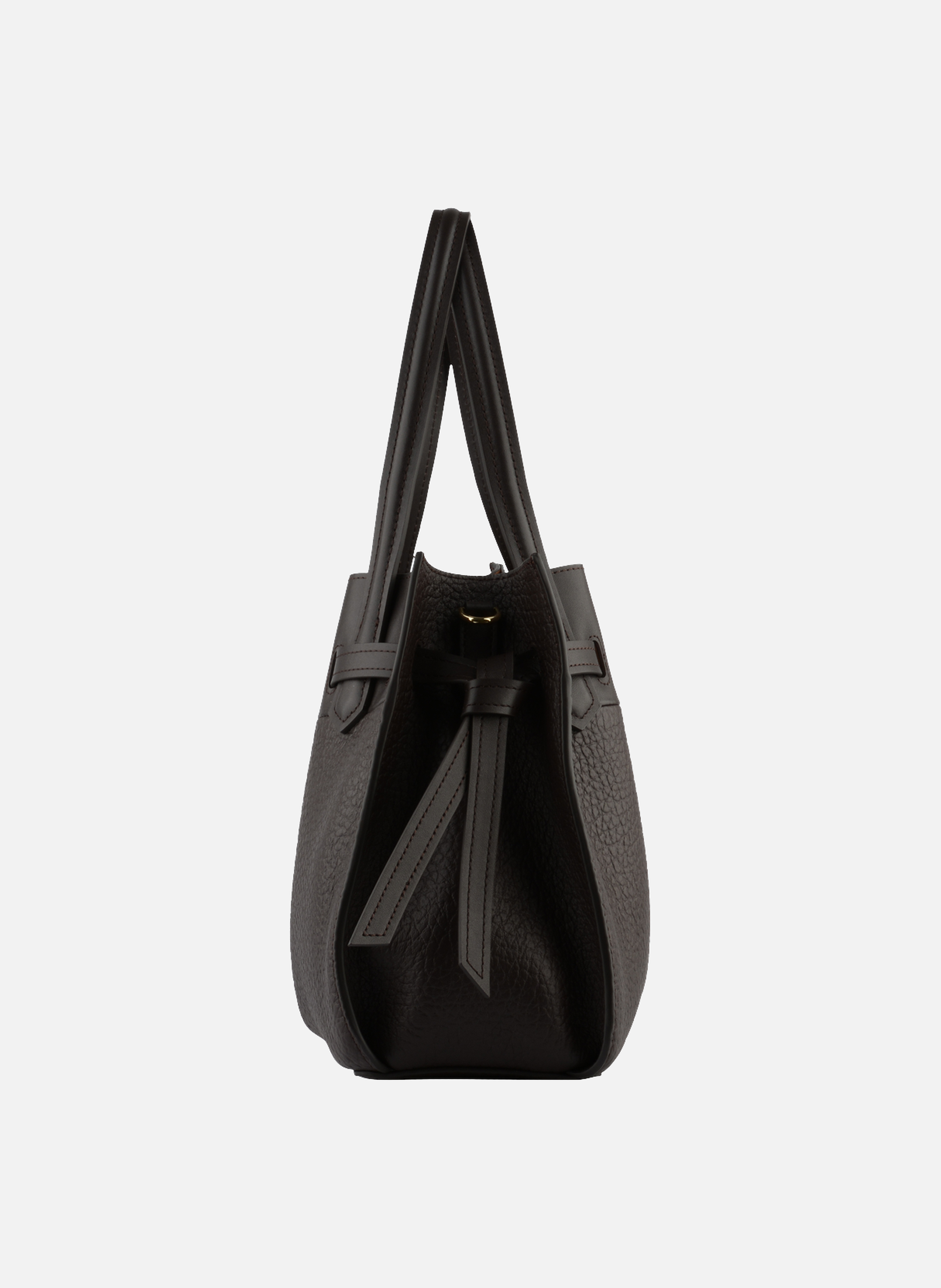Blossom | sac à main pm en cuir de vachette POURCHET Marron