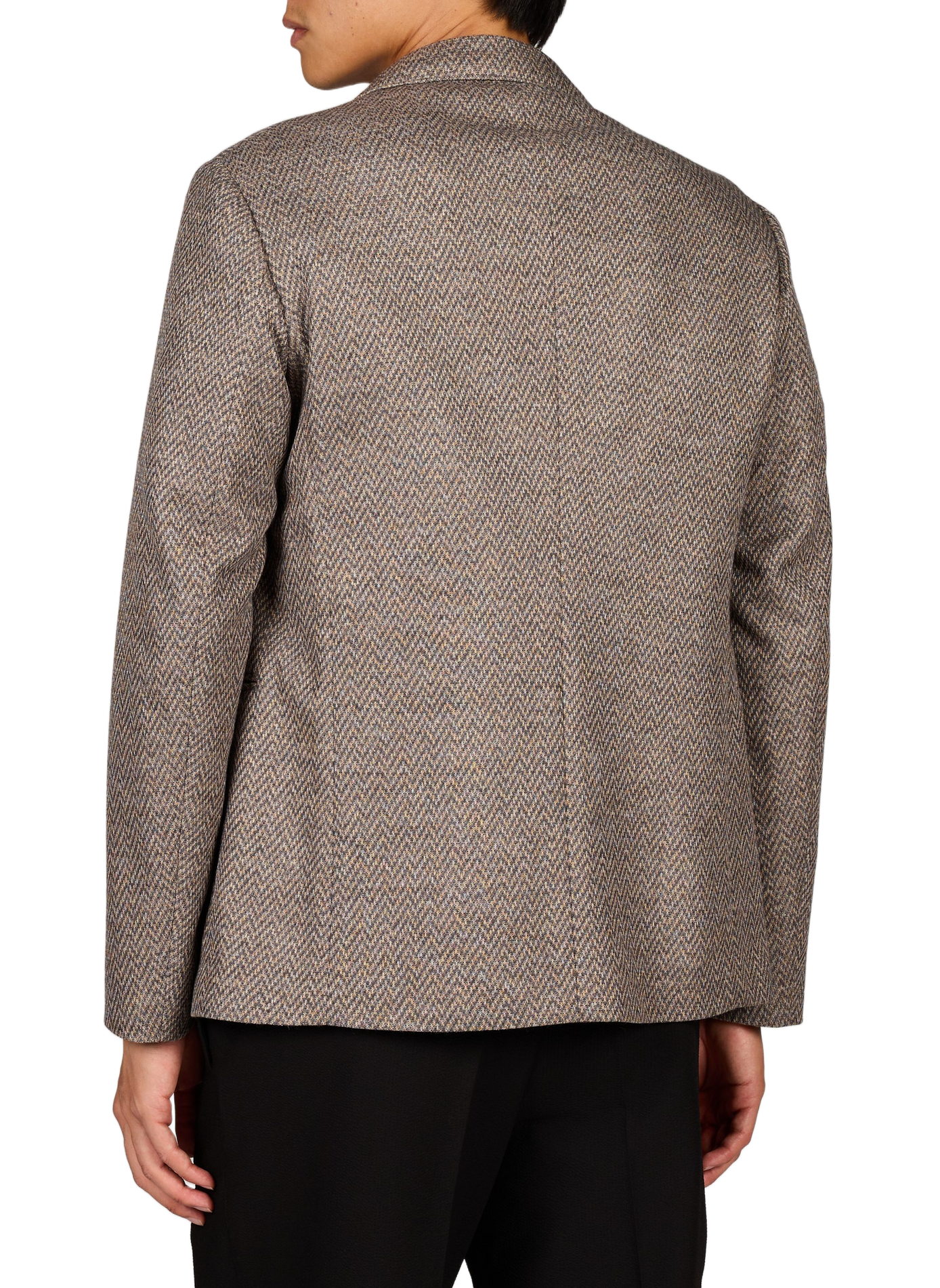 Blazer droit à motif EMPORIO ARMANI Beige