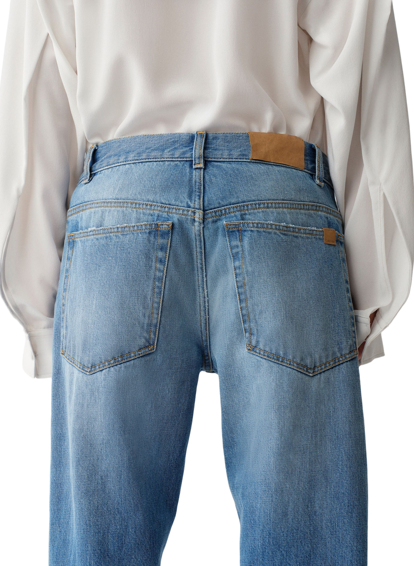 Straight leg cotton jeans CALVIN KLEIN COLLECTION Blue