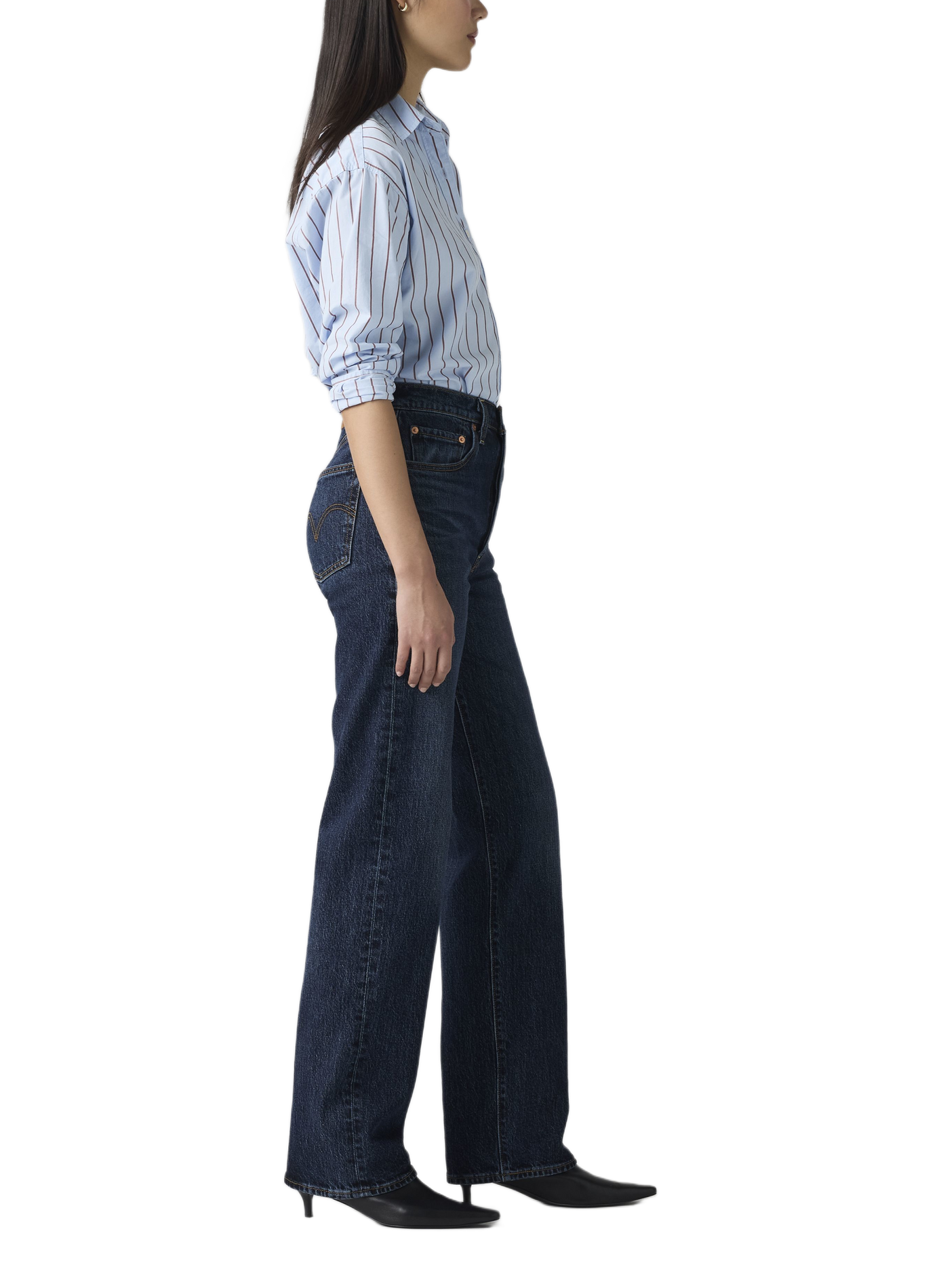 High-waisted bootcut jeans in a cotton blend LEVI'S Blue
