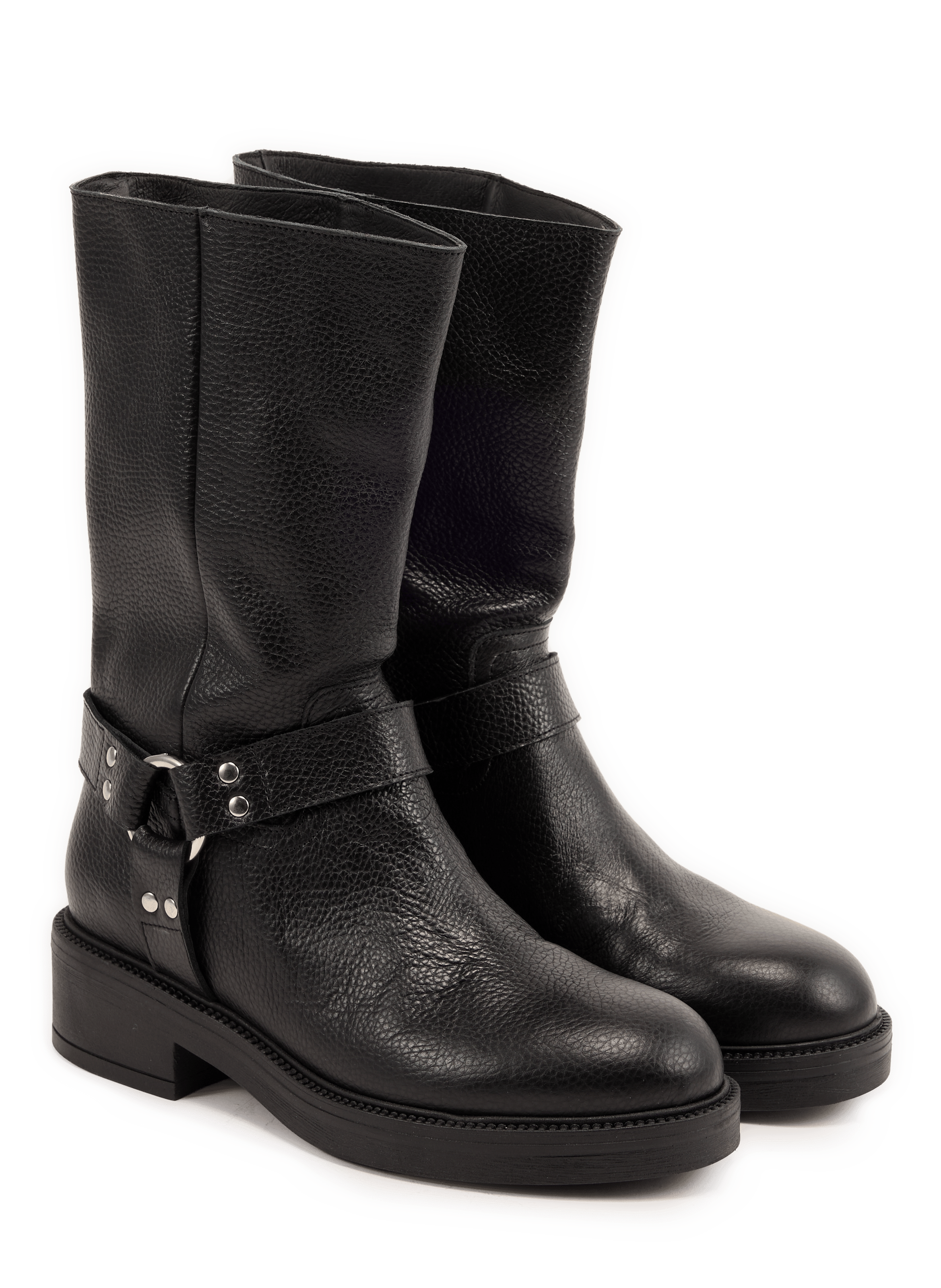 Gala boots in textured cowhide leather SAISON 1865 Black