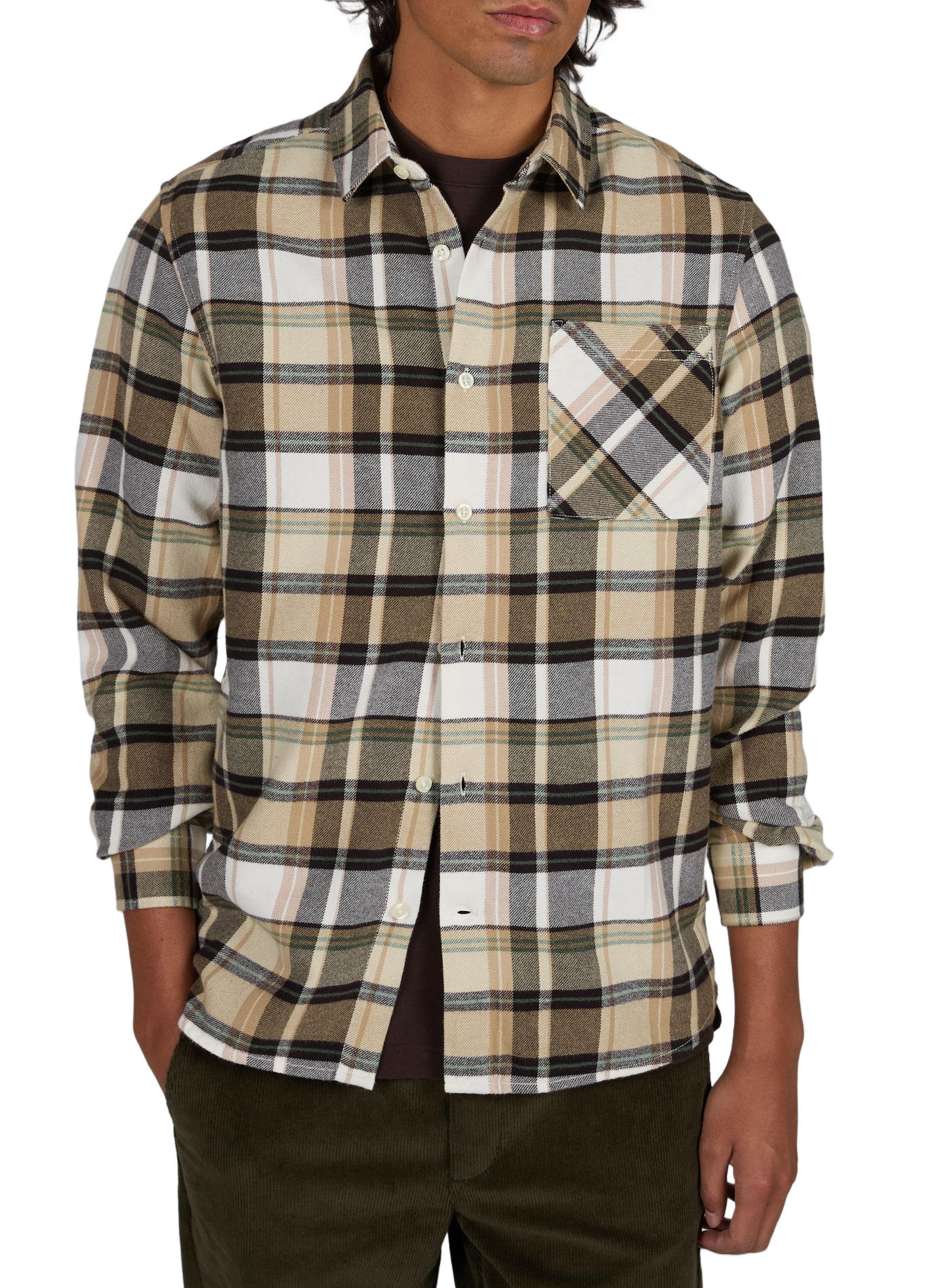 Straight cotton shirt | Orange KNOWLEDGE COTTON Men