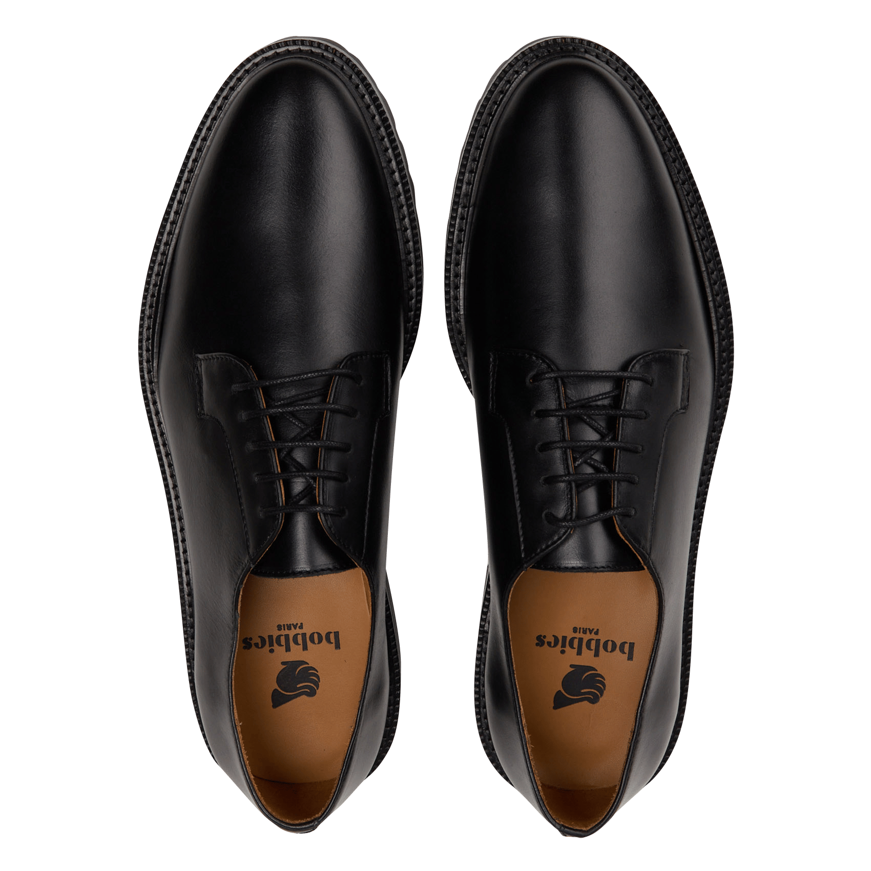 Gaspard leather lace-up derbies BOBBIES Black