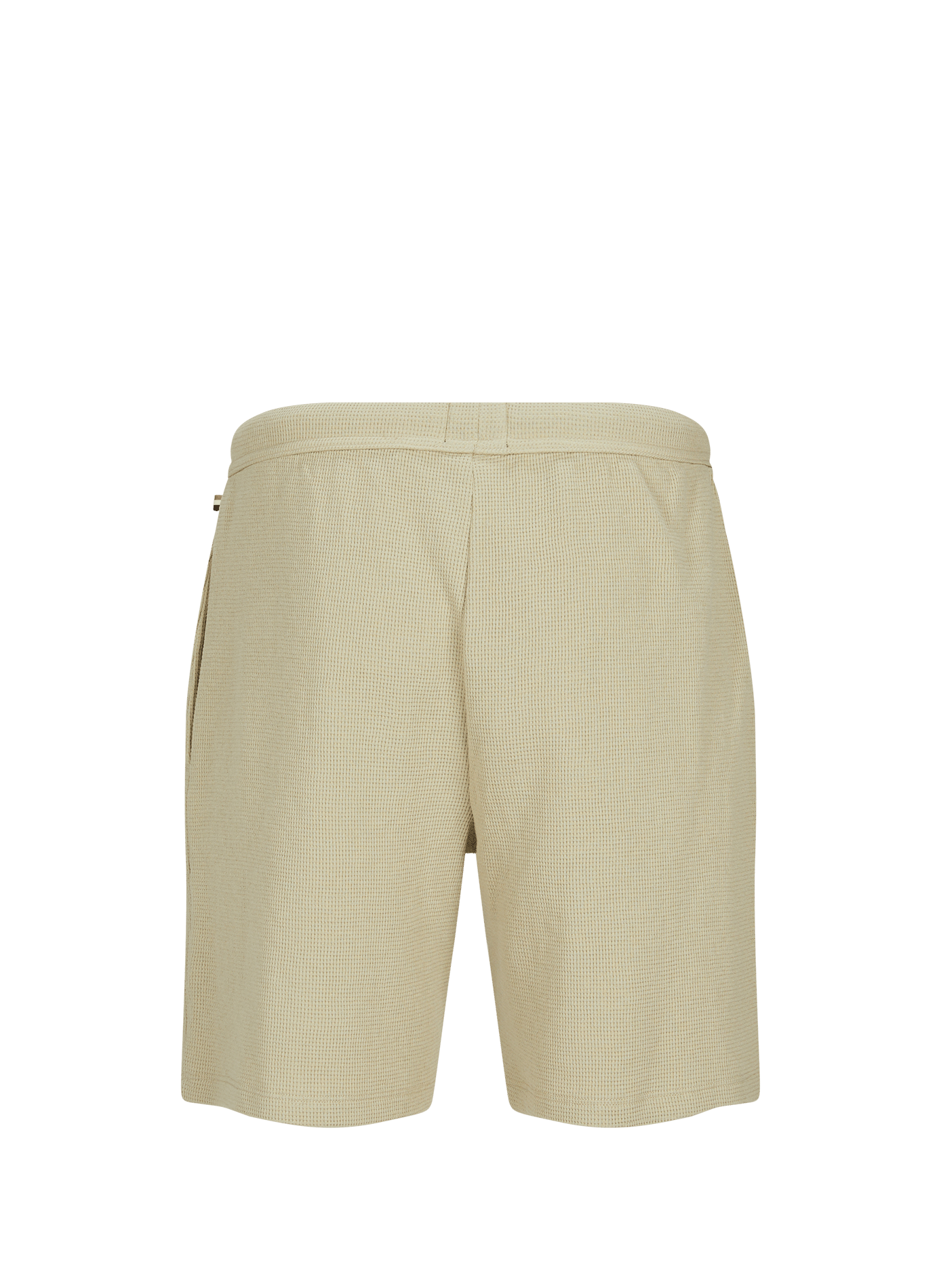 Short recto en mezcla de algodón piqué. BOSS Verde