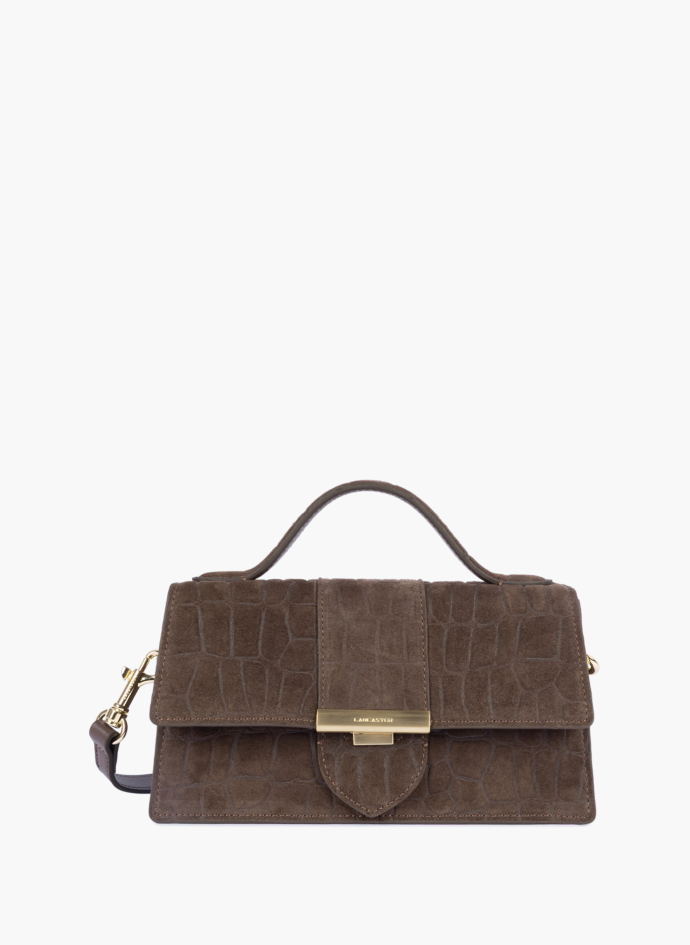 Sac à main - suède exo LANCASTER Marron