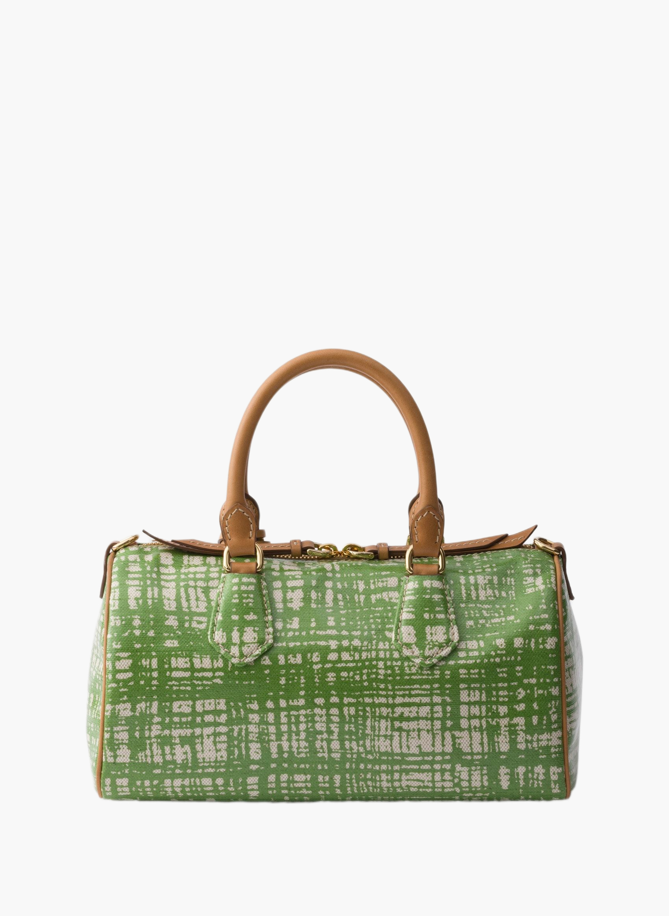 Petit sac à main prada evasion en mélange de lin e PRADA Vert