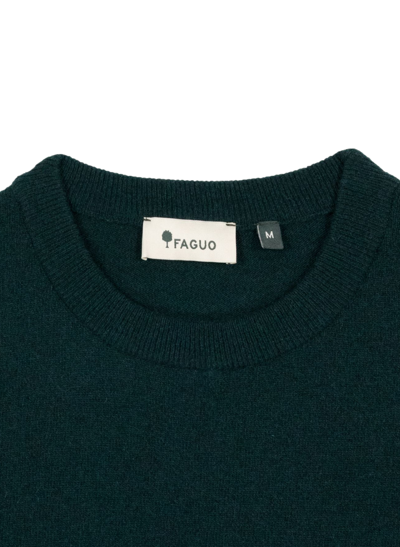 Straight wool blend sweater FAGUO Green