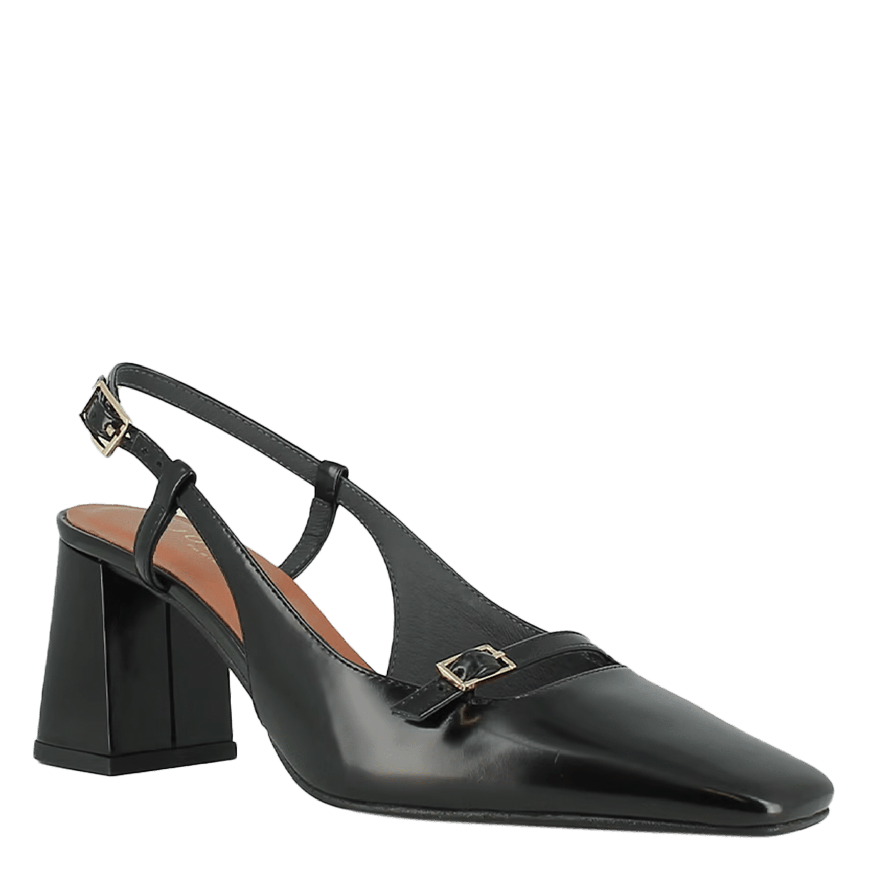 Escarpins en cuir vernis dadelle JONAK Noir