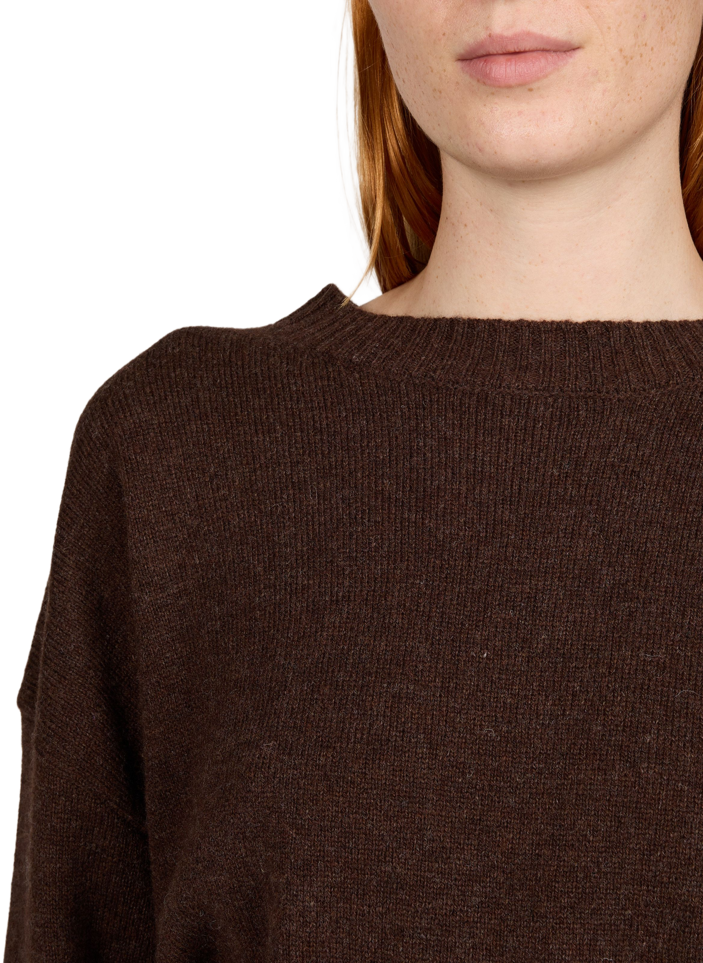 Gerader Wollpullover ARTLOVE Braun