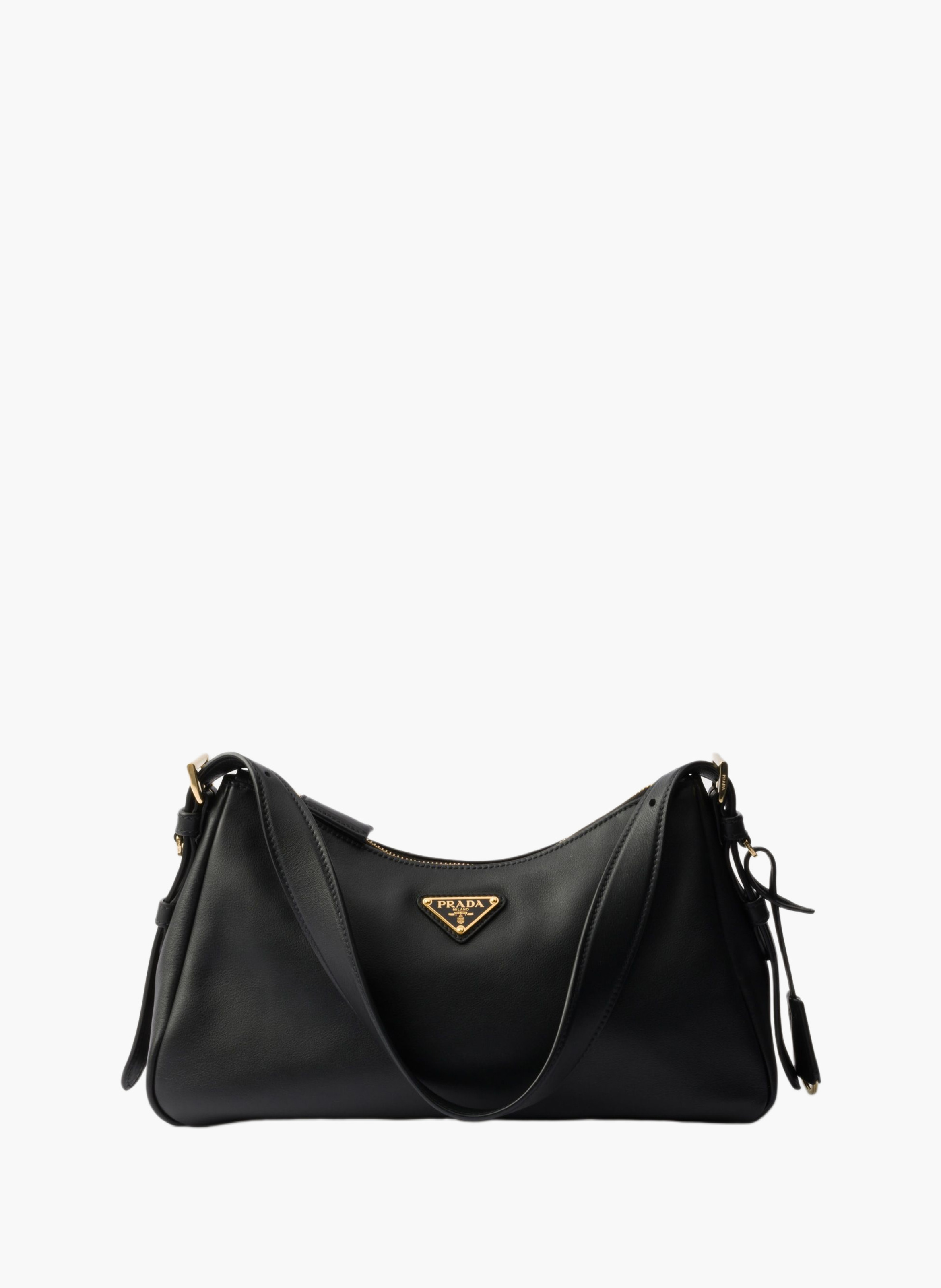 Sac porté épaule prada aimée en cuir PRADA Noir